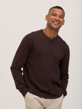 Doug Essential Jersey Long Sleeve 3-Button Henley