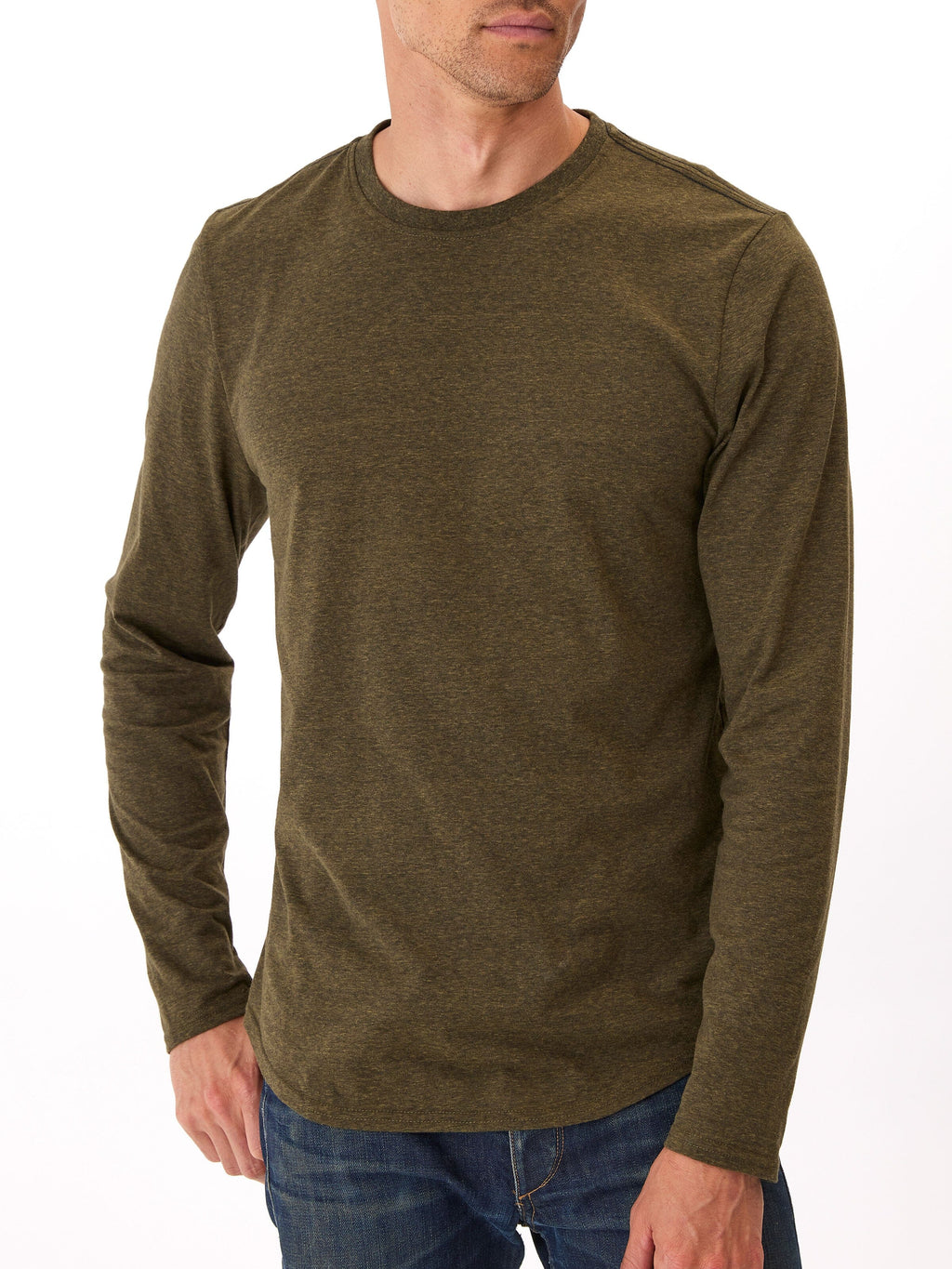 Triblend Long Sleeve Crew Neck T-Shirt 2-Pack for Men & Women