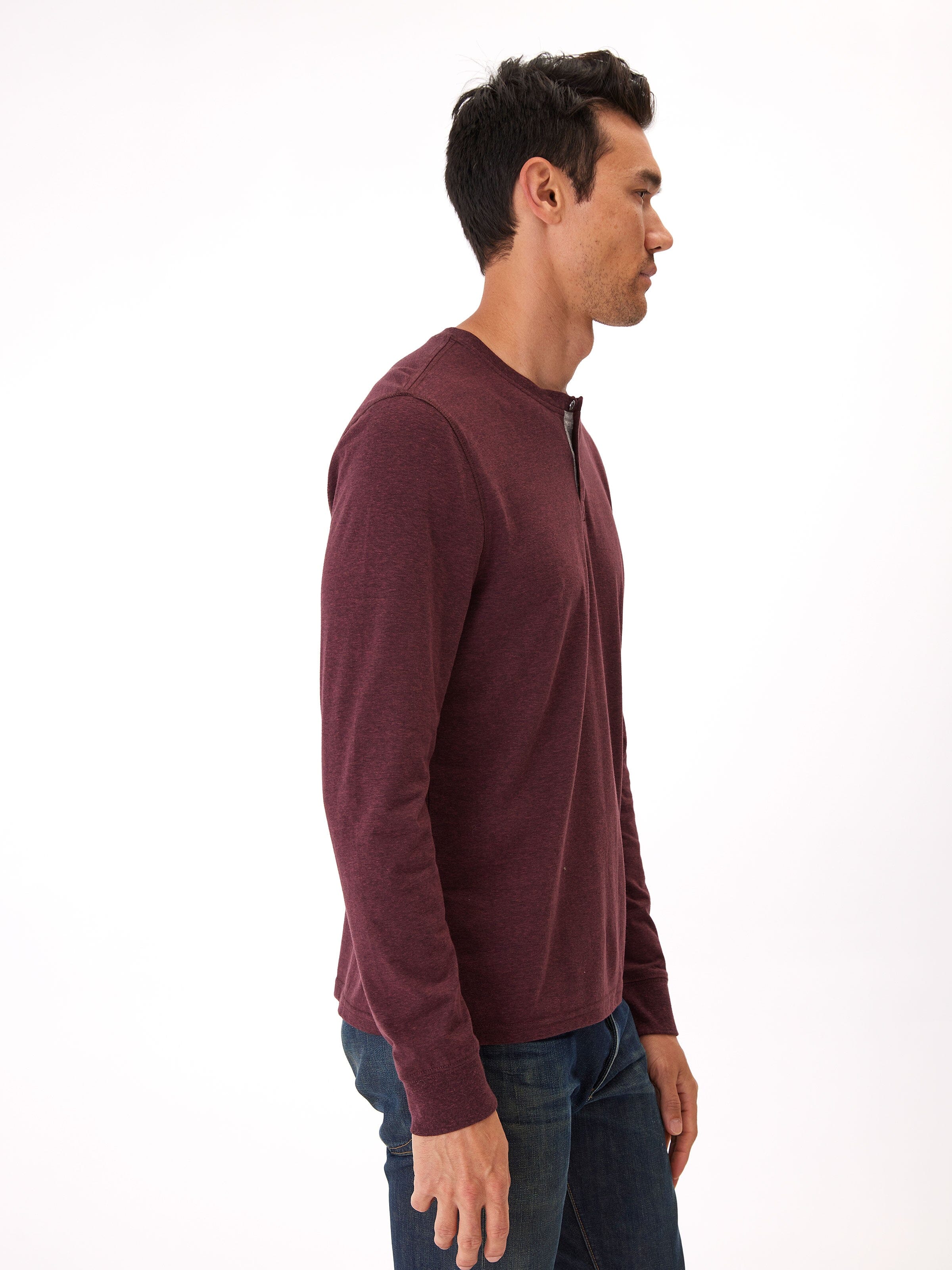 Triblend Long Sleeve Crew Neck T-Shirt 2-Pack for Men & Women