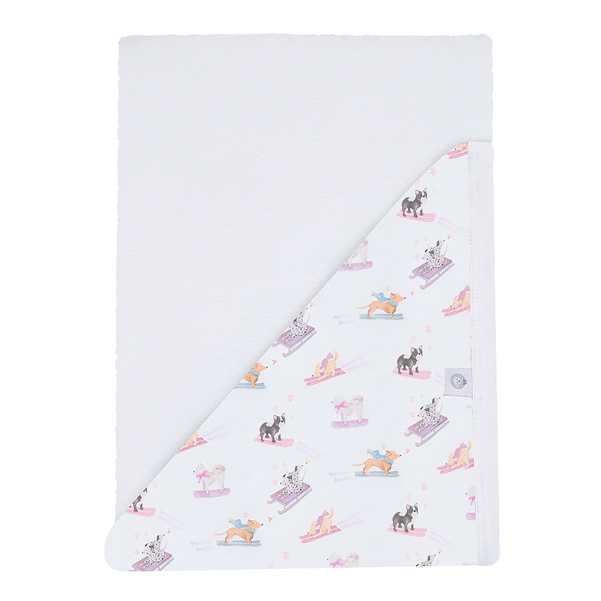 Ski Pups Girl Pima Hooded Towel