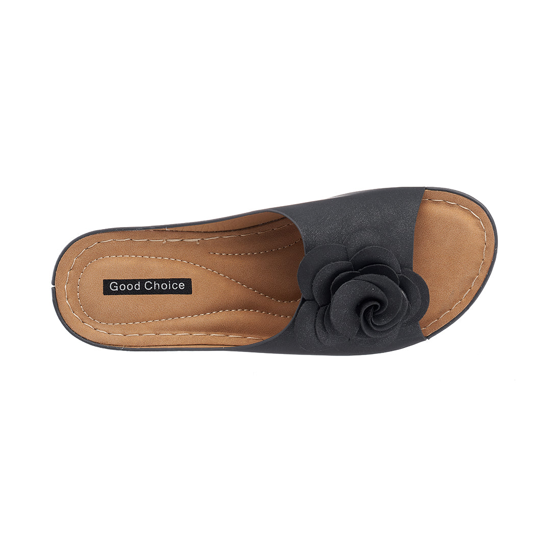 Women's Tokyo Black Wedge Sandals - Versatile Elevated Footwear