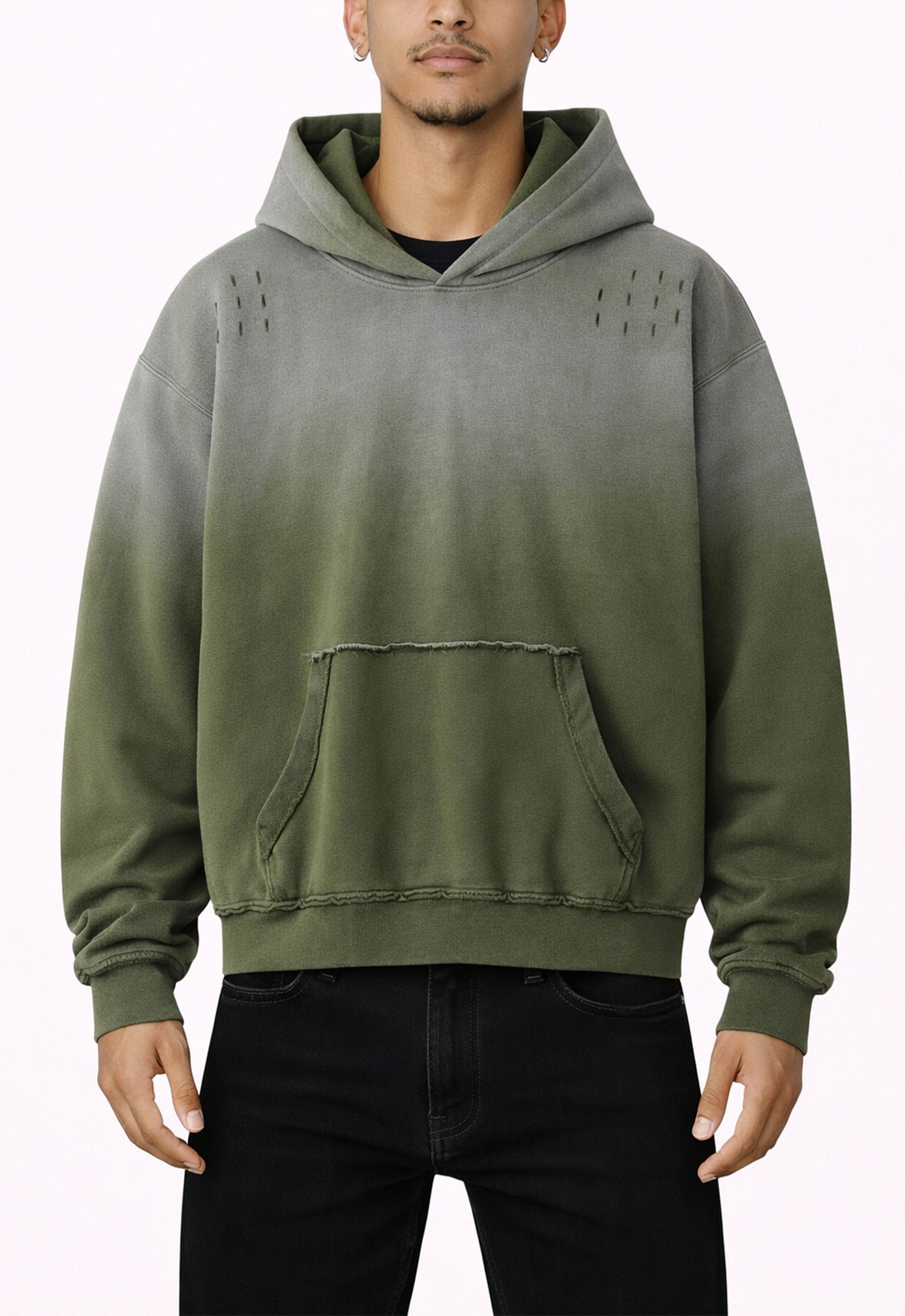OLIVE SUNFADE HOODIE