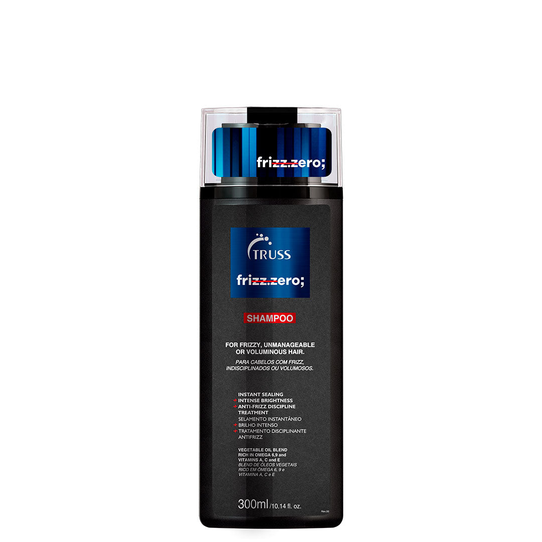 Truss Frizz Zero Shampoo bottle for smooth and frizz-free hair care