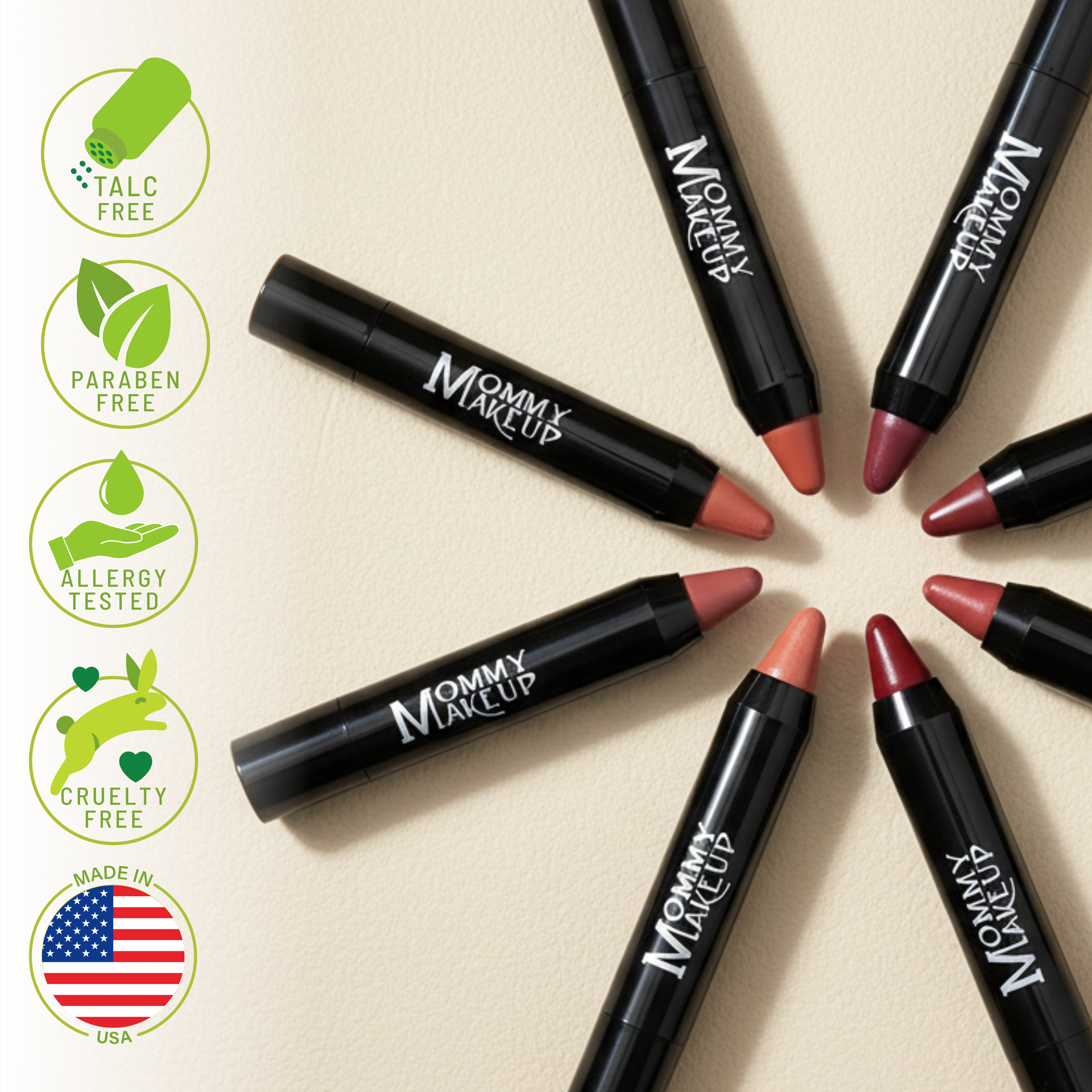 Triple Sticks Lipstick, Cream Blush, and Treatment in Riley Love
