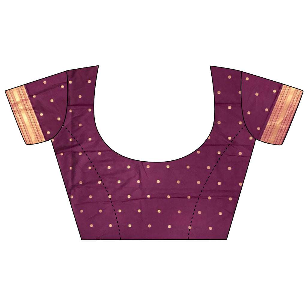 Maroon Banarasi Soft Silk Woven Saree for Women
