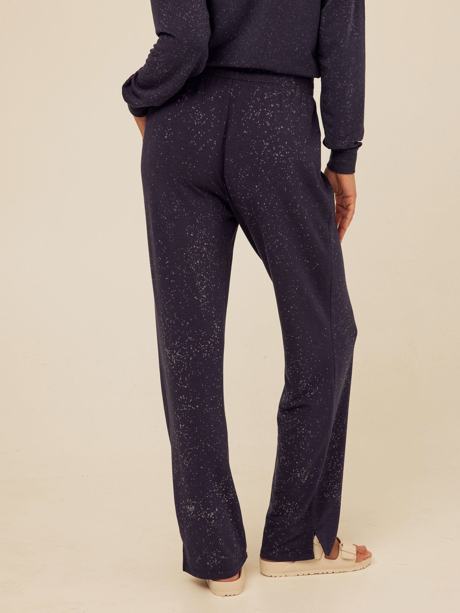 Theresa Spray Wash Modal Terry Straight Leg Pant