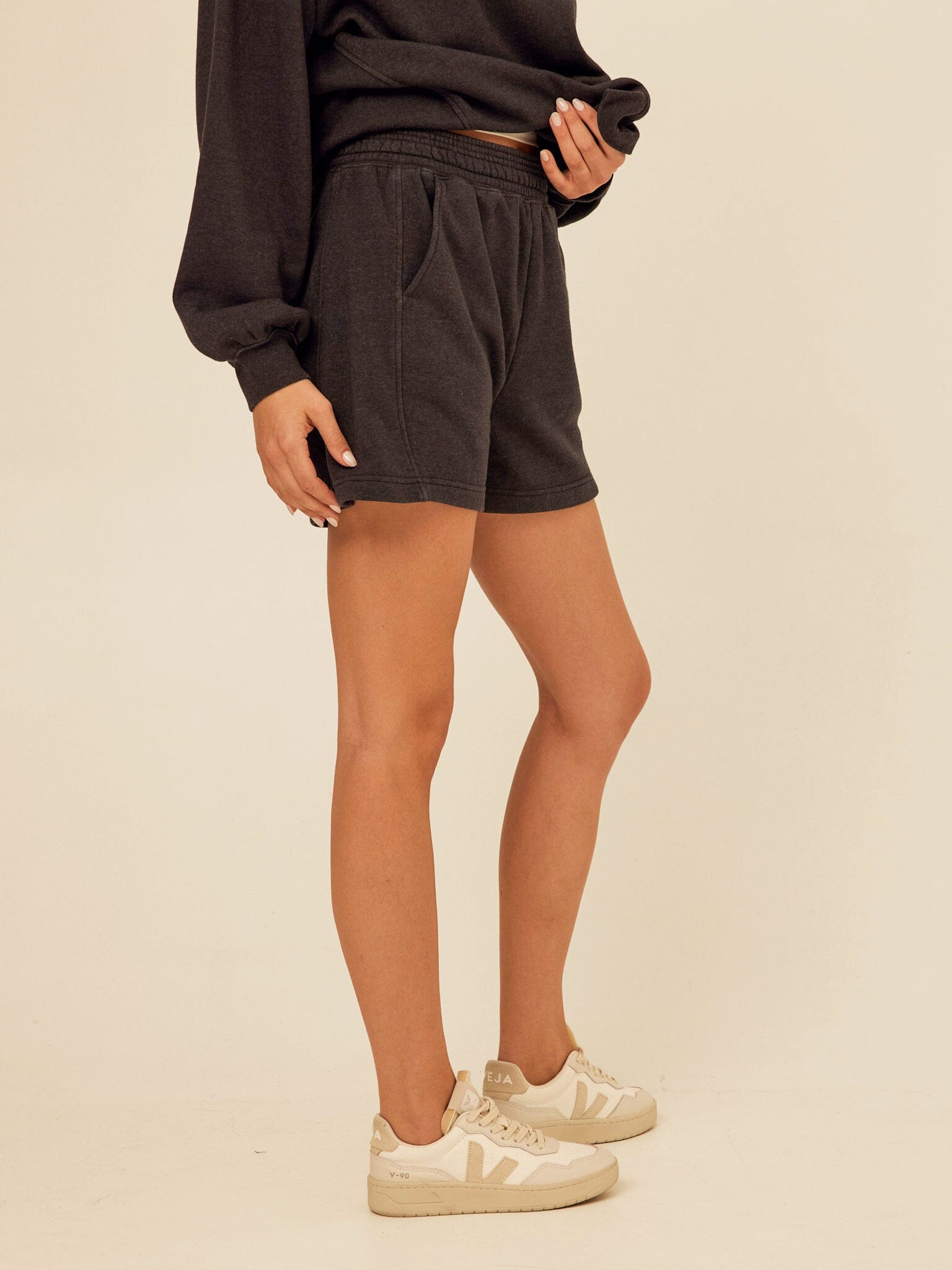 Chantel Mineral Wash Fleece Short