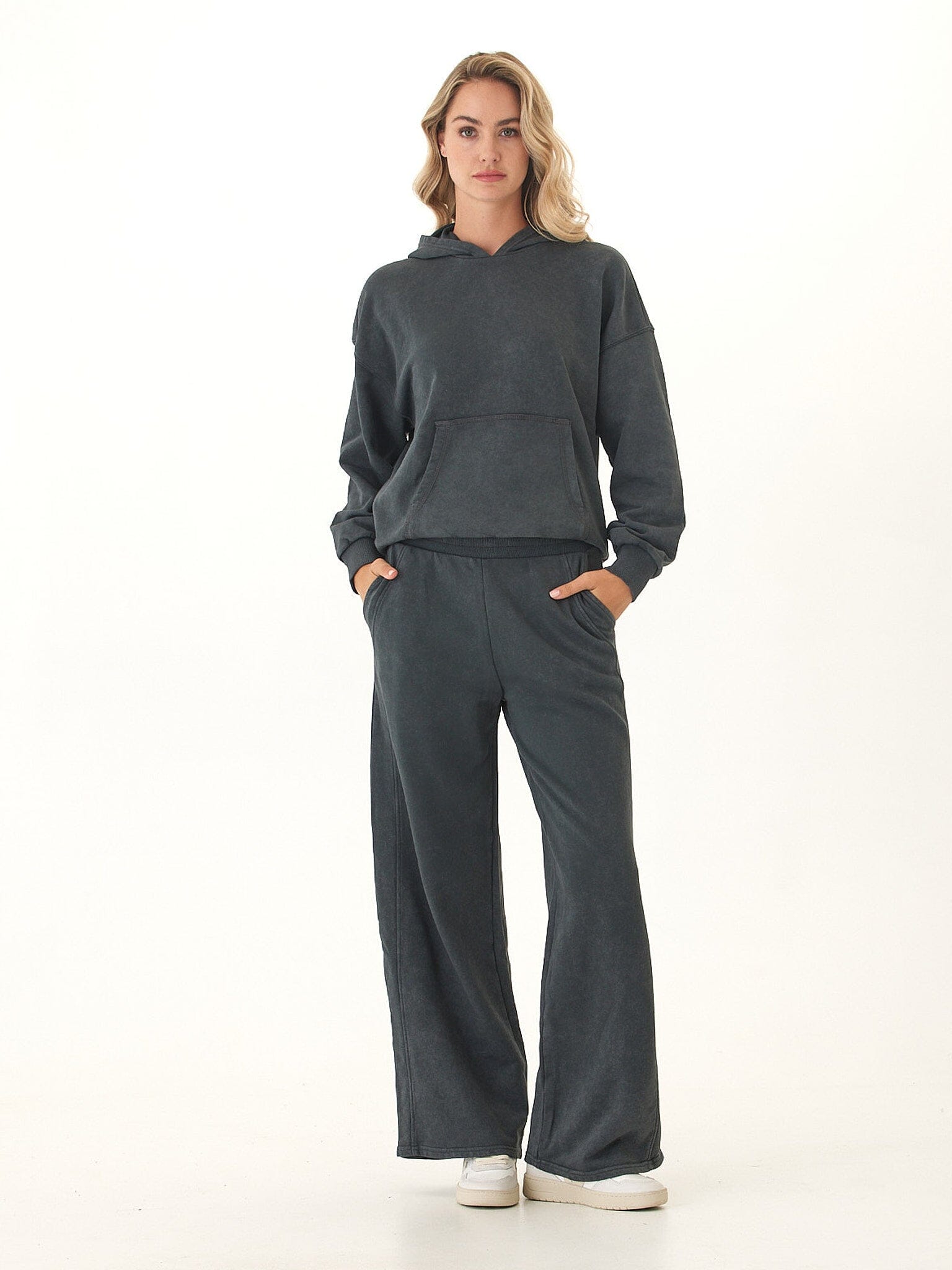 Tanya Mineral Wash Cotton Terry Pullover Hoodie
