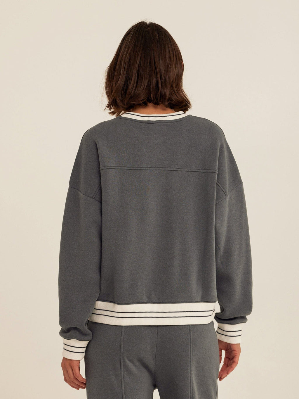 Jahmeera Triblend Fleece Collegiate Pullover - Relaxed Varsity Style
