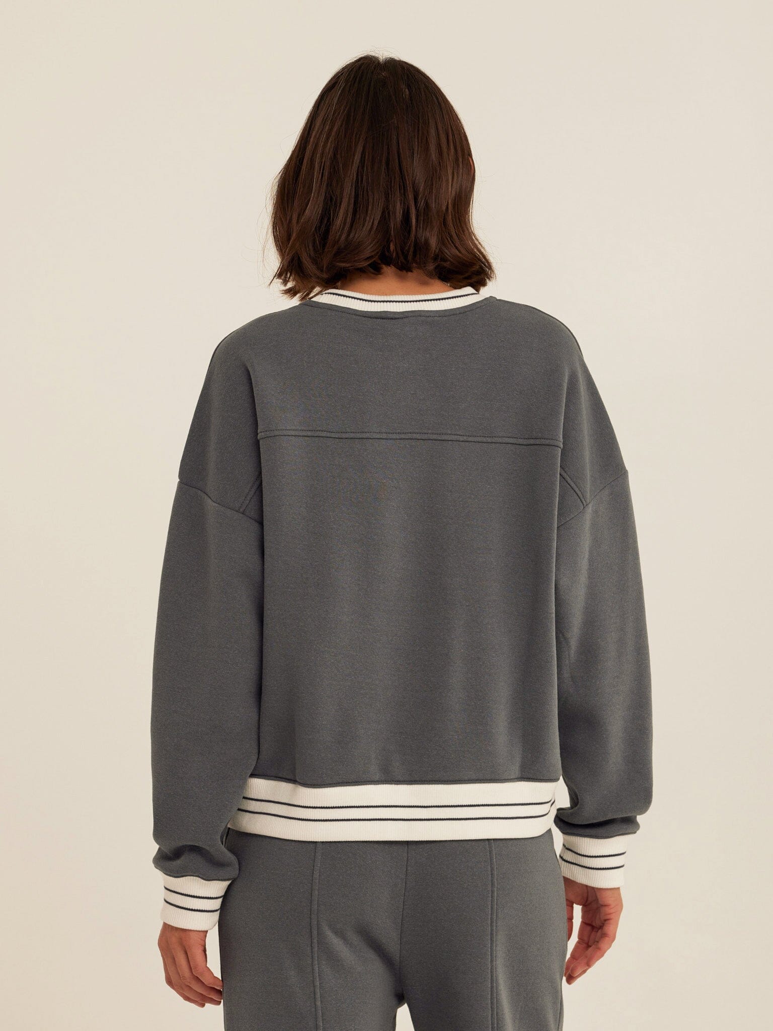 Jahmeera Triblend Fleece Collegiate Pullover - Relaxed Varsity Style