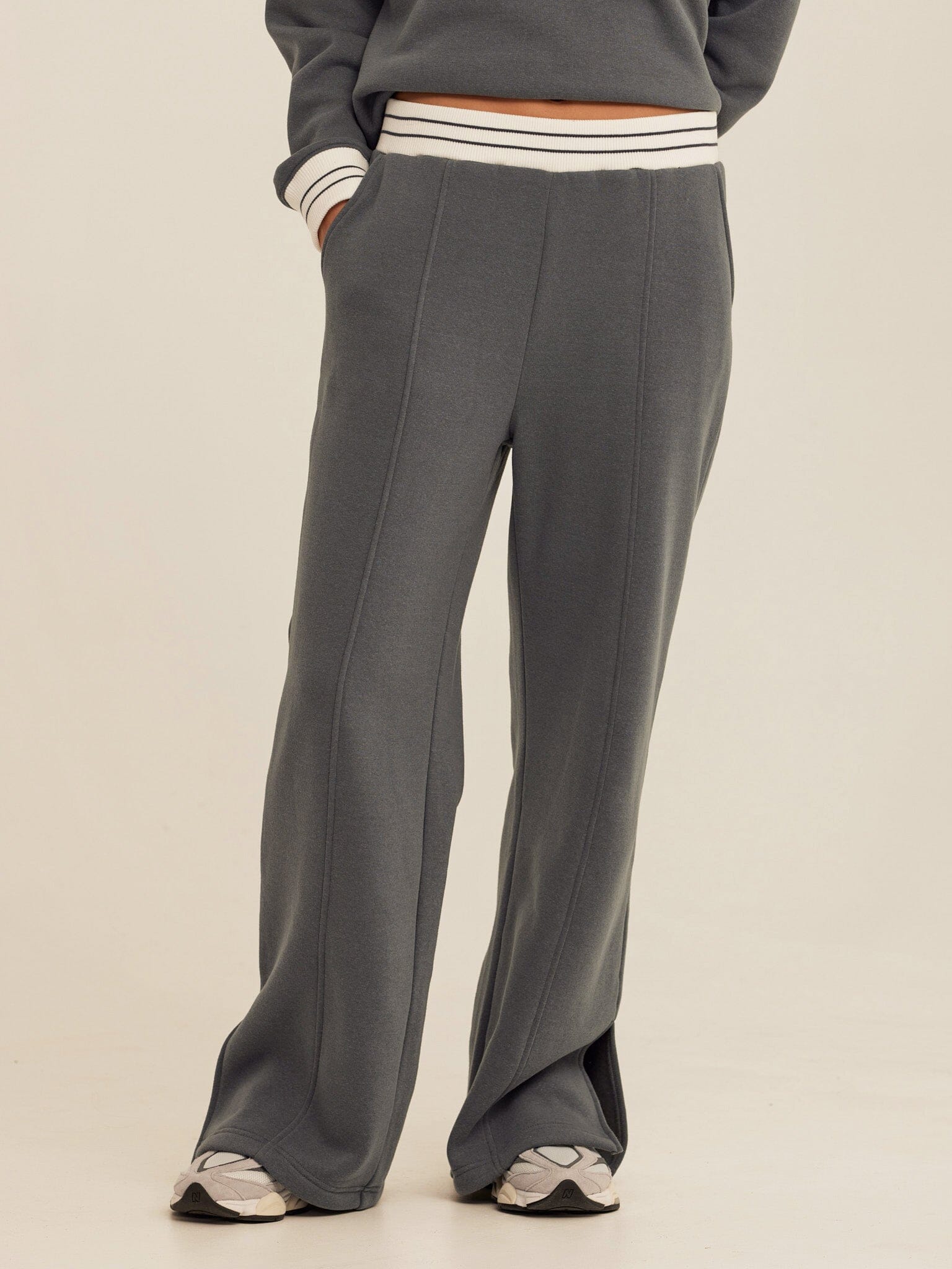 Bellona Triblend Fleece Collegiate Wide Leg Pants