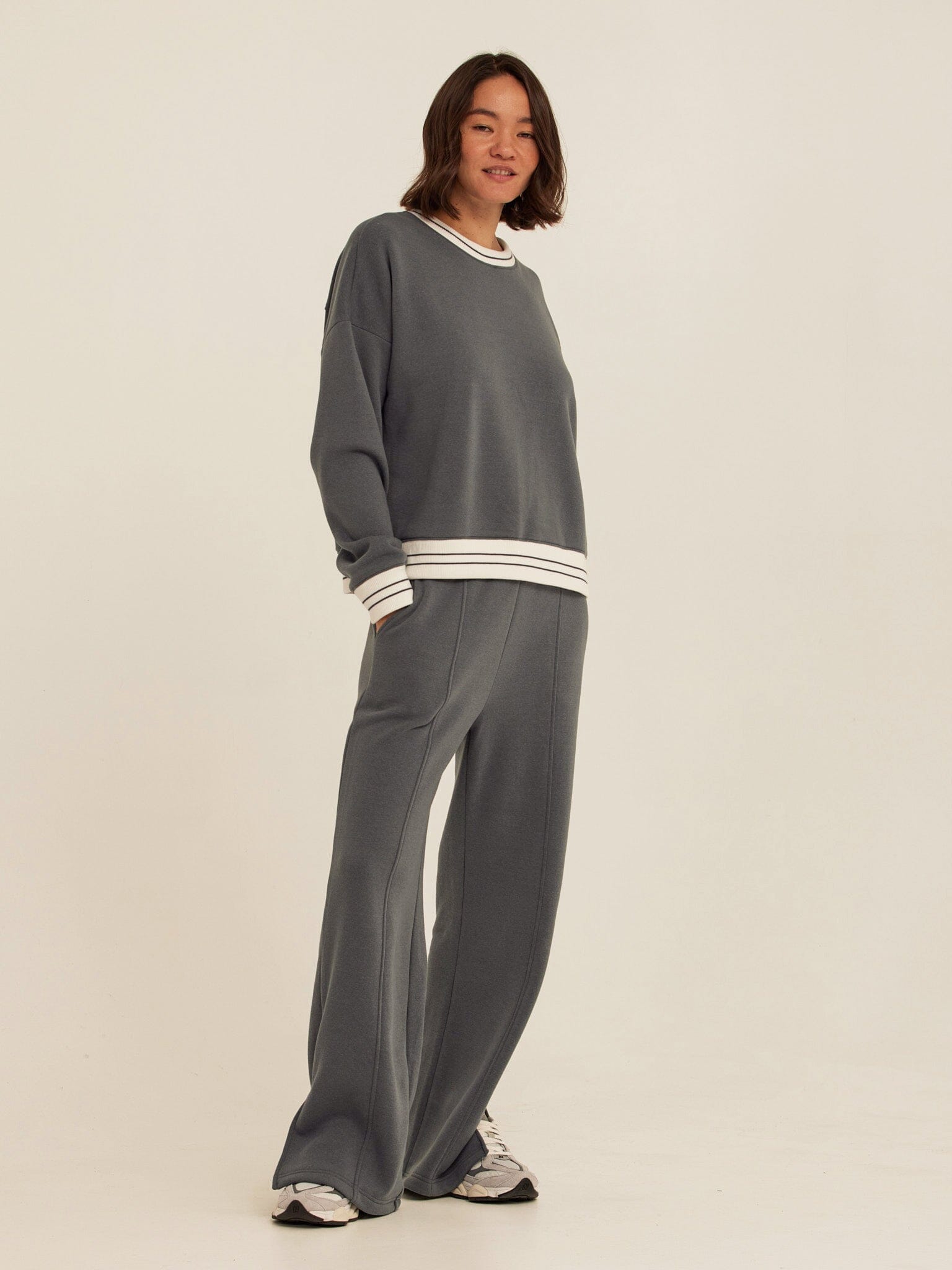 Jahmeera Triblend Fleece Collegiate Pullover - Relaxed Varsity Style