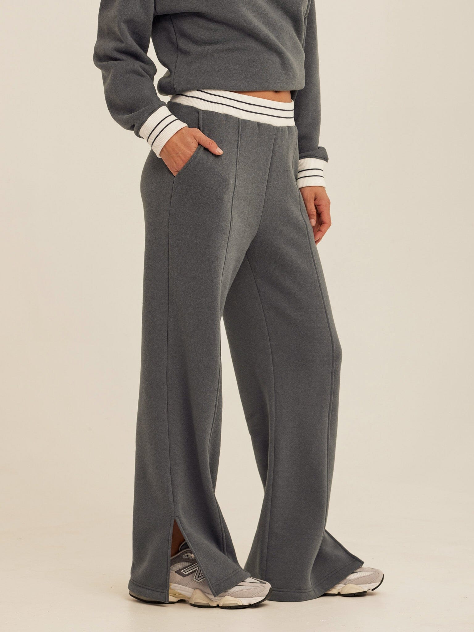 Bellona Triblend Fleece Collegiate Wide Leg Pants