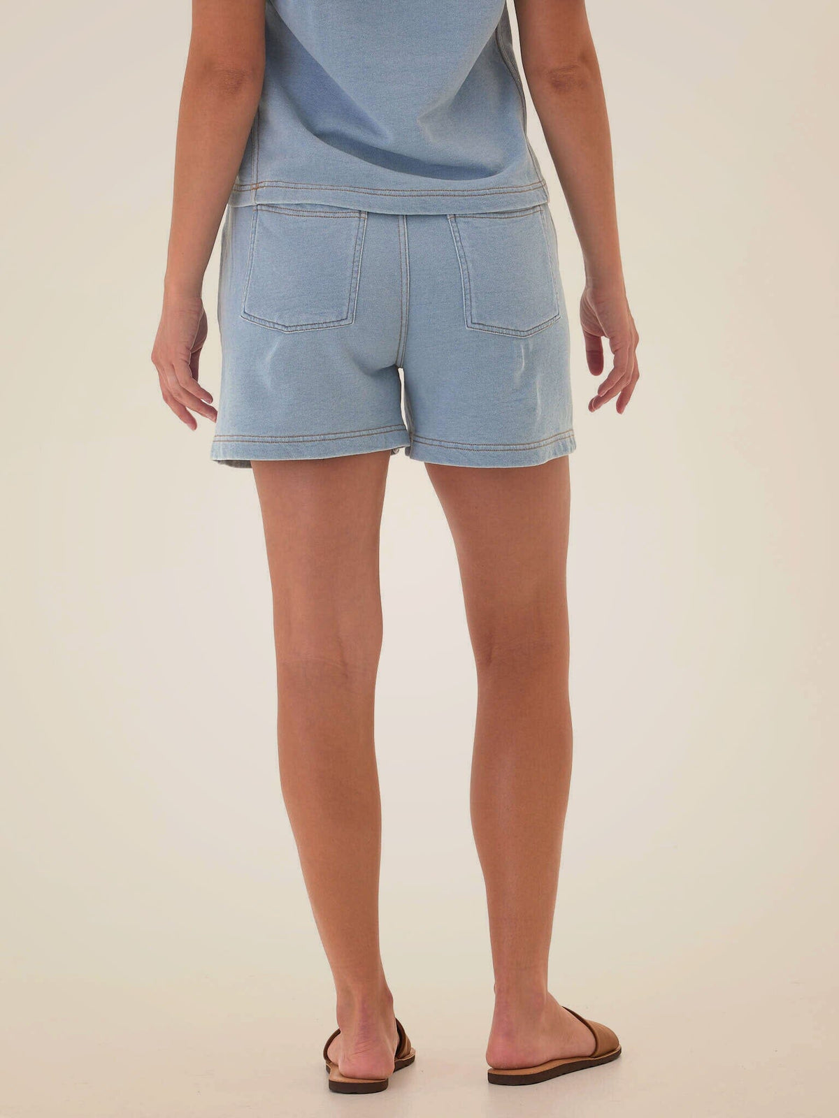 Ruhi Denim Terry Short