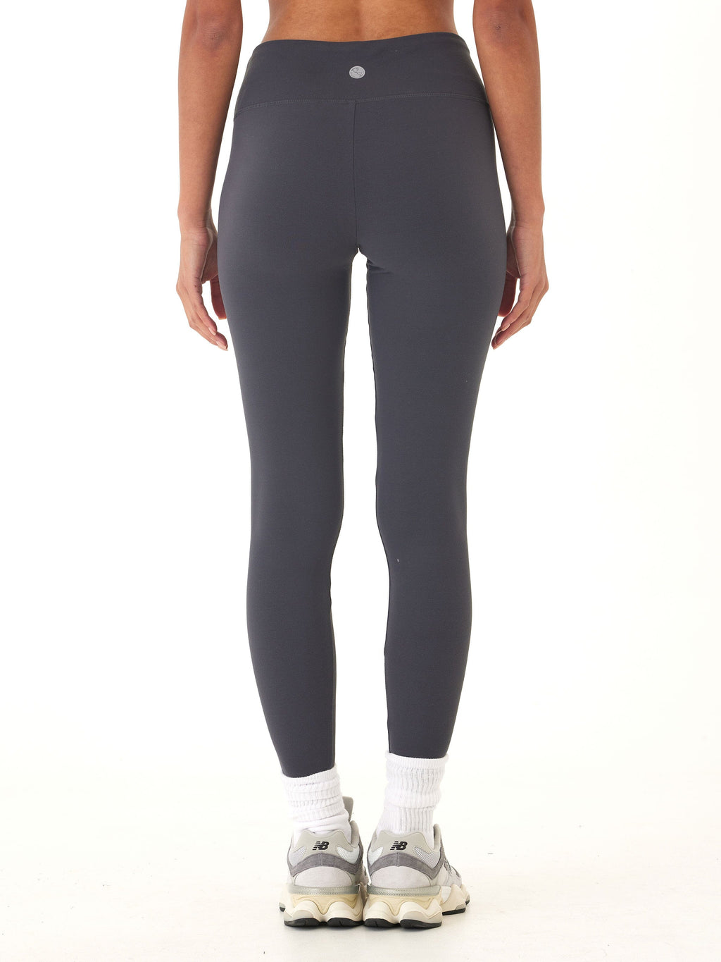 Monica Mid Rise Full Length Legging 26-inch in Charcoal Grey