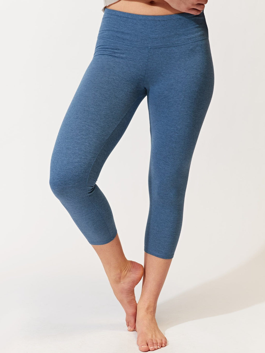 Monica 21" Crop Legging - Performance Blue Activewear