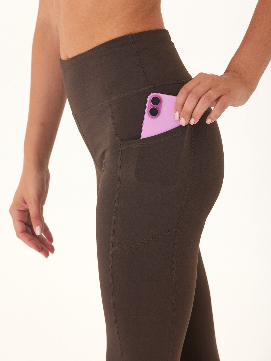 Comfort Fit High-Rise Ankle Length Pocket Leggings for Women