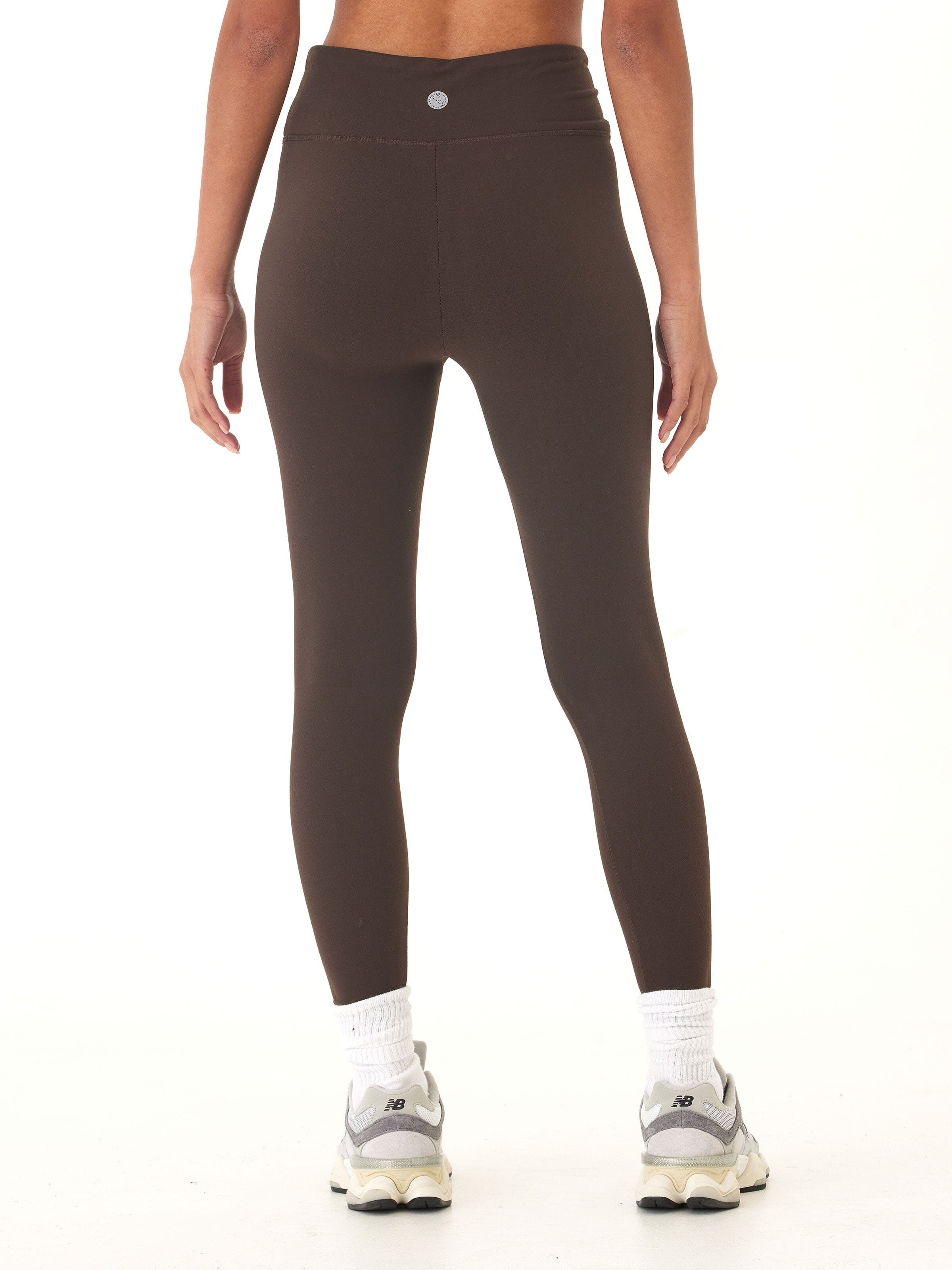 Comfort Fit High-Rise Ankle Length Legging in Brown