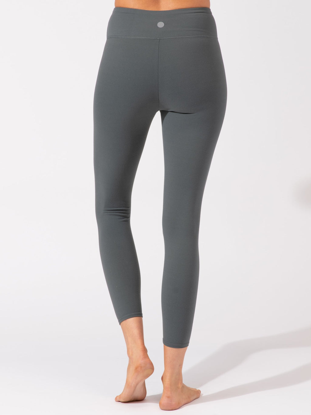 Comfort Fit Ankle Length Legging in Charcoal Gray High-Rise