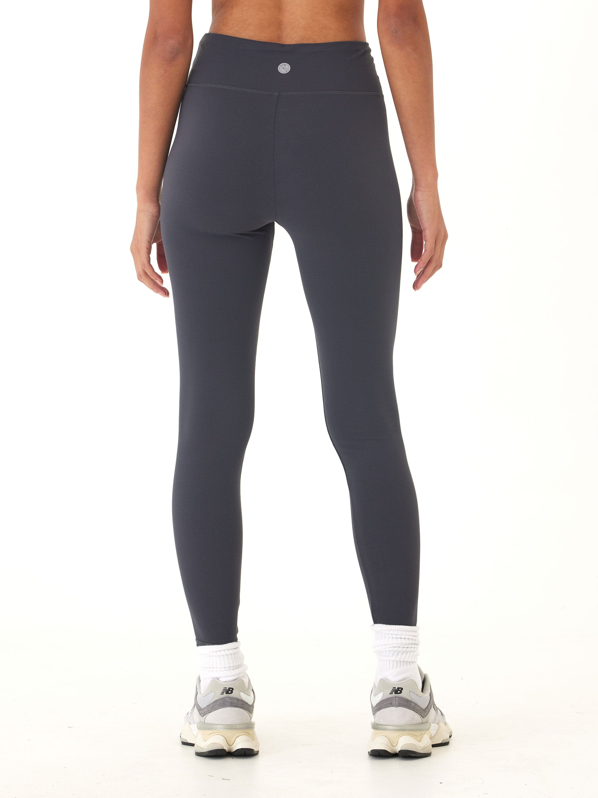 Comfort Fit High-Rise Full Length Leggings in Charcoal Grey