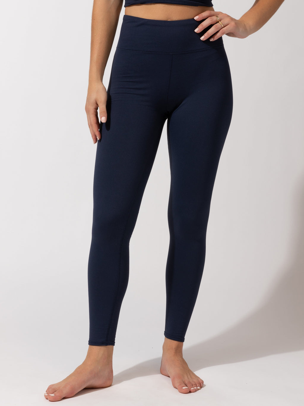 Women’s Comfort Fit Full Length Legging in Navy Blue