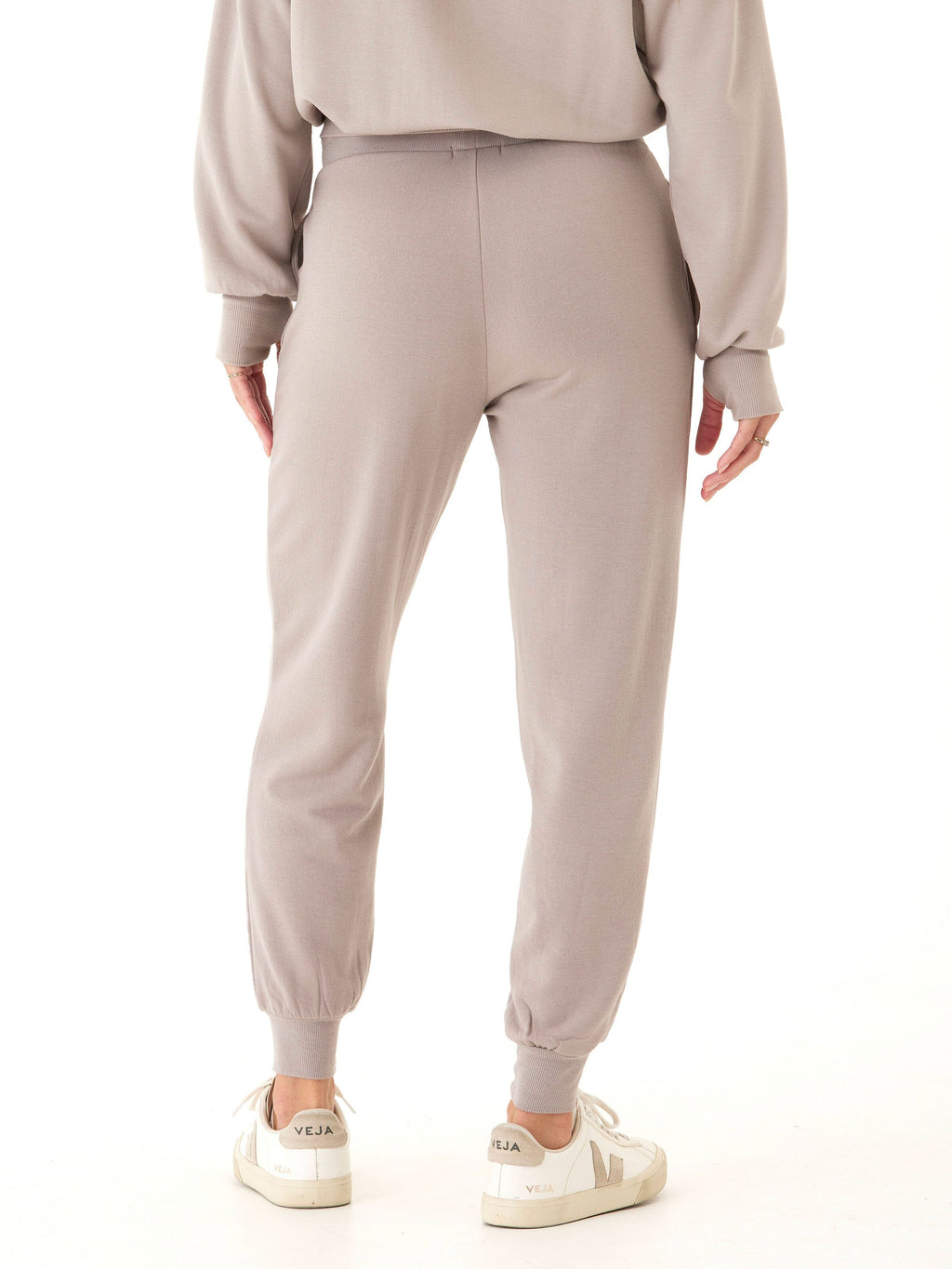 Core Feather Fleece Jogger High Rise Relaxed Ankle Loungewear