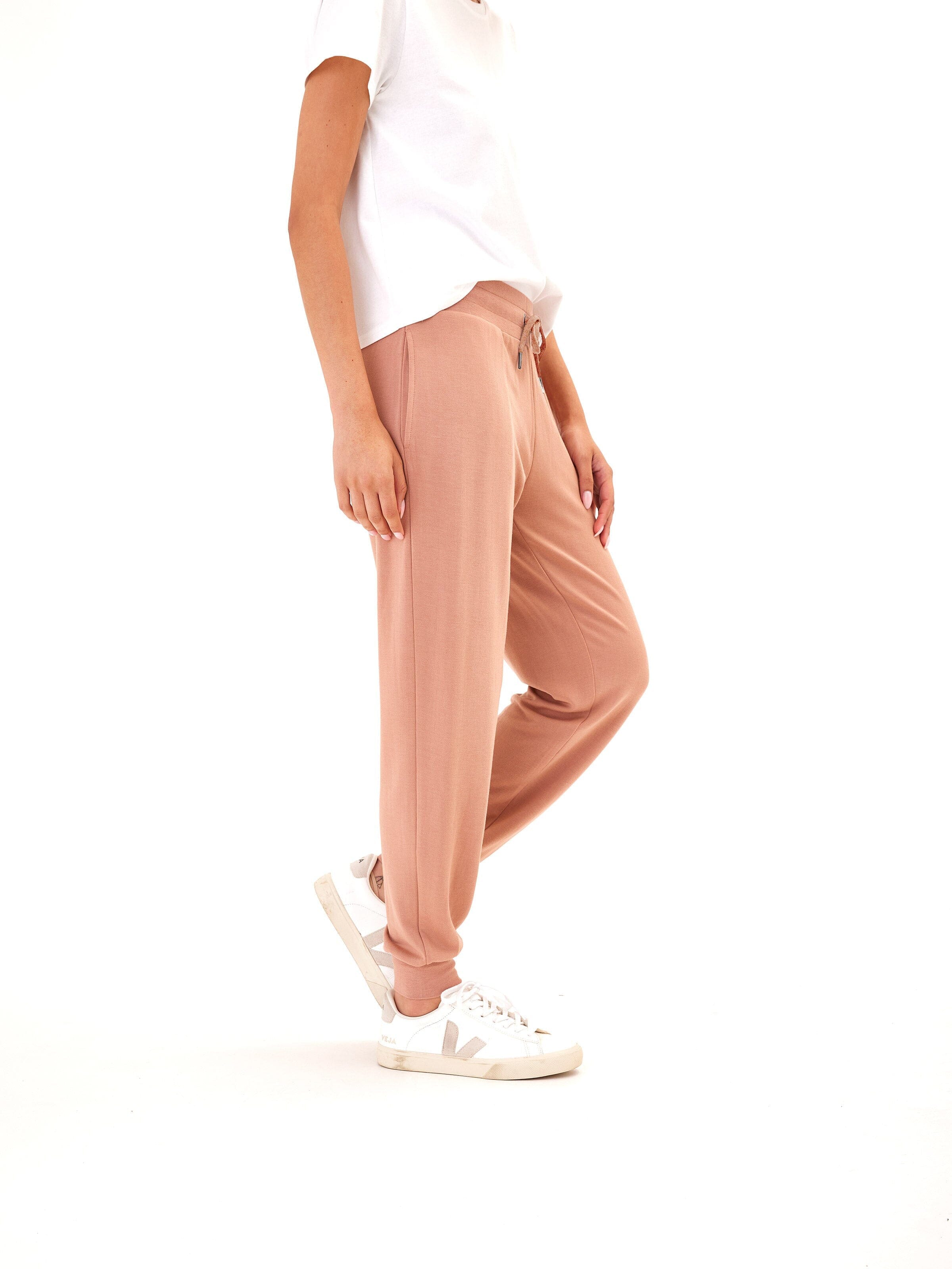 Women's Core Feather Fleece Jogger - Dusty Rose Relaxed Fit Pant