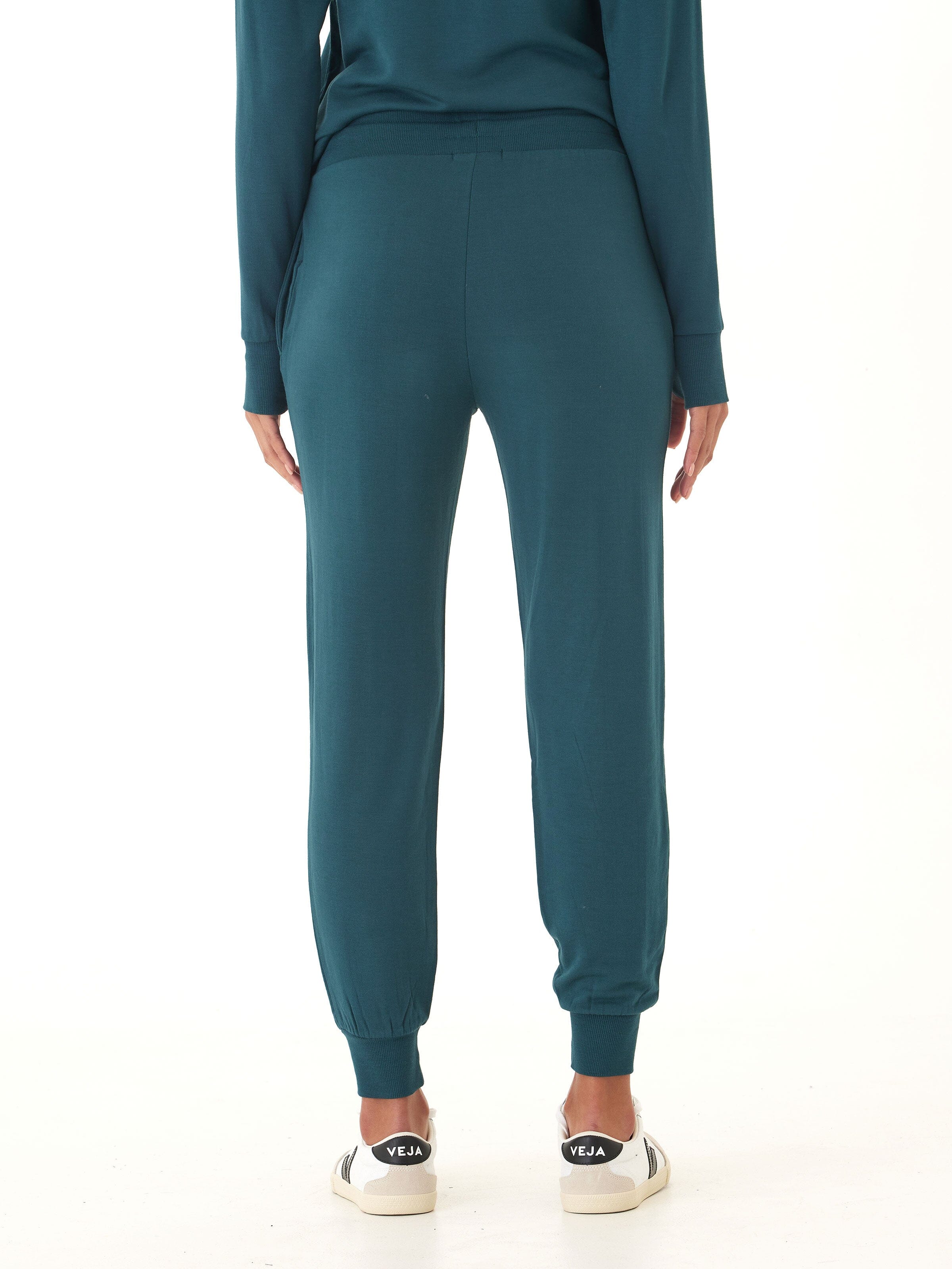 Women's Core Feather Fleece Jogger in Teal - Relaxed Ankle Fit