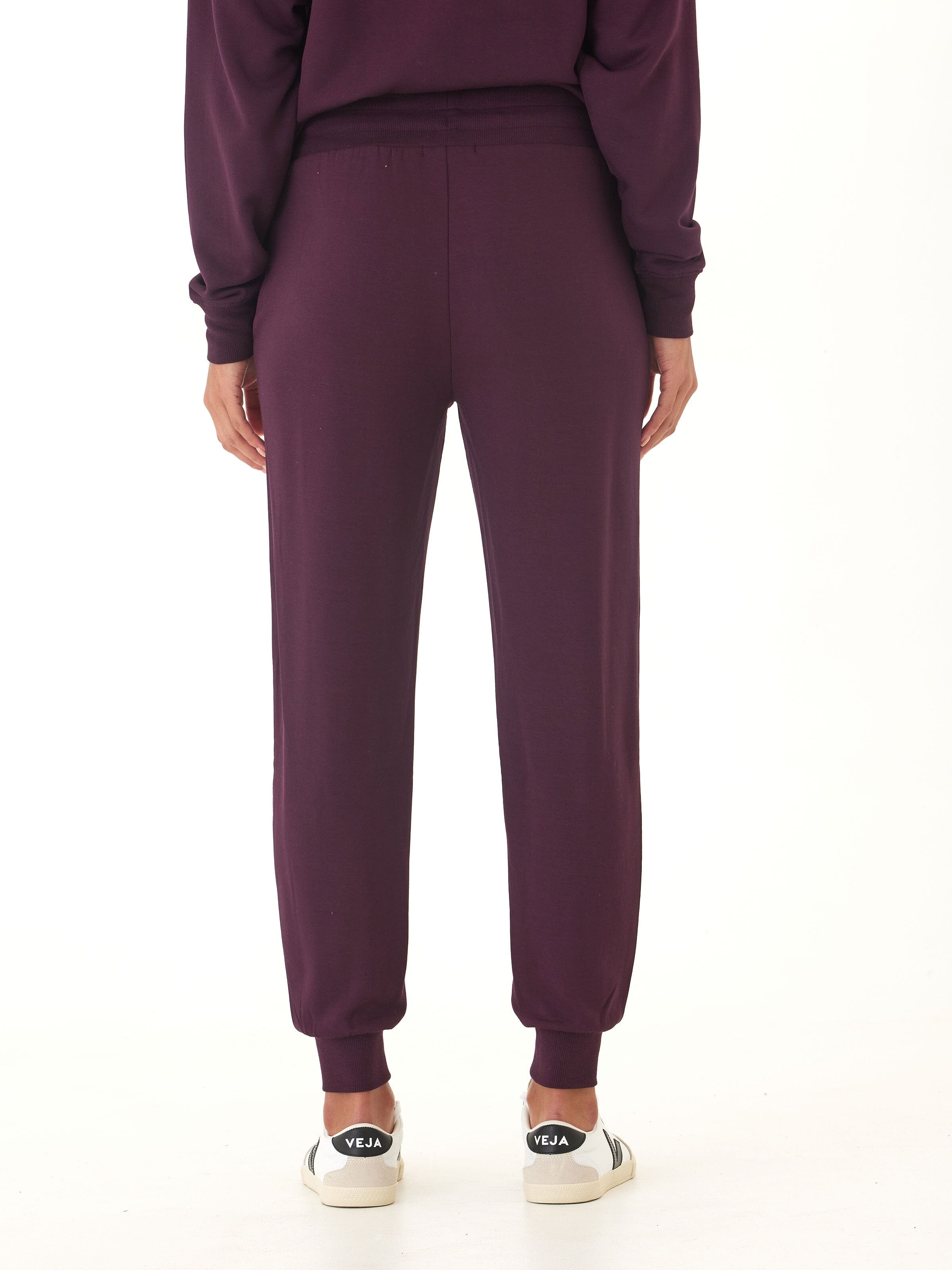Core Feather Fleece Jogger in Dark Purple - Women's Relaxed Fit