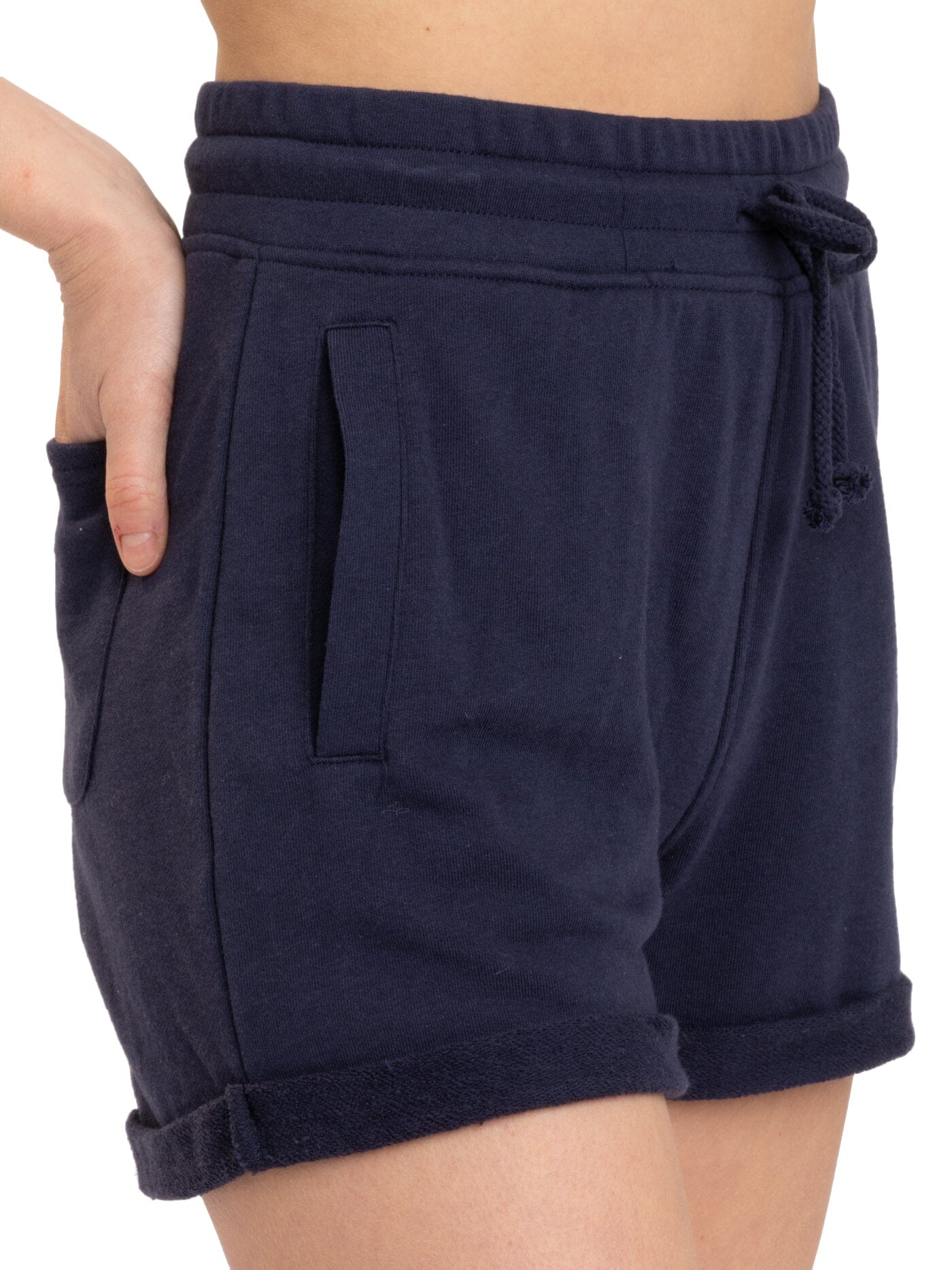Birdie Terry Roll Hem Short 3-Inch Casual Lounge Summer Shorts