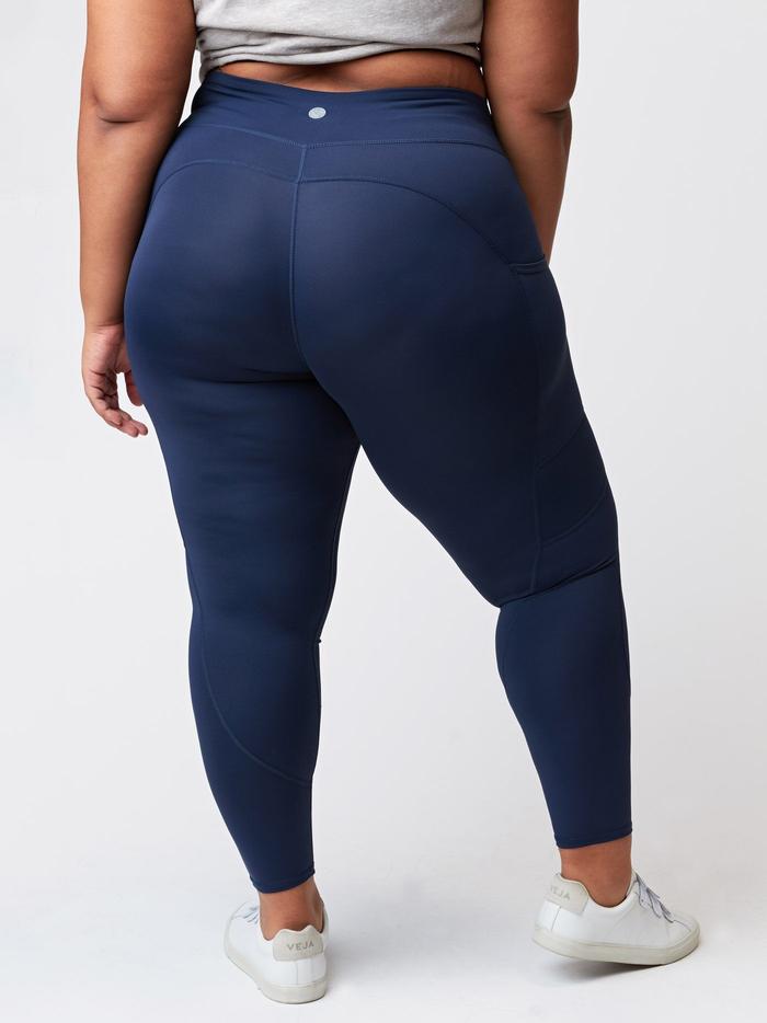 Rita High Rise 7/8 Sport Legging with Pockets in Navy