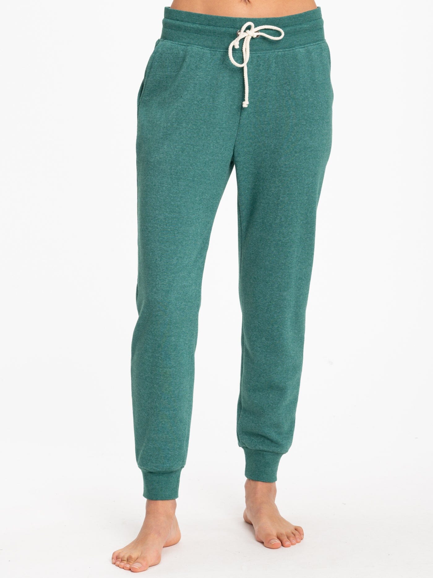 Women's Slim Fit Triblend Jogger - Mid Rise Ankle Length Lounge Pant