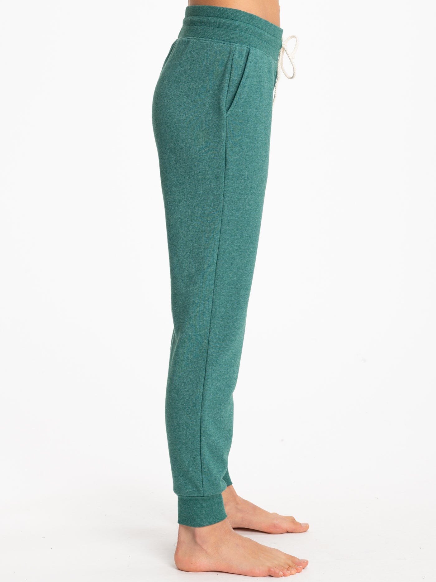 Women's Slim Fit Triblend Jogger - Mid Rise Ankle Length Lounge Pant