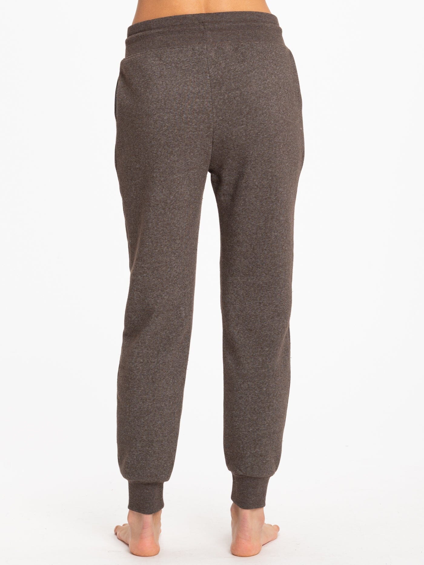 Women's Slim Fit Triblend Jogger in Espresso Brown Ankle Length