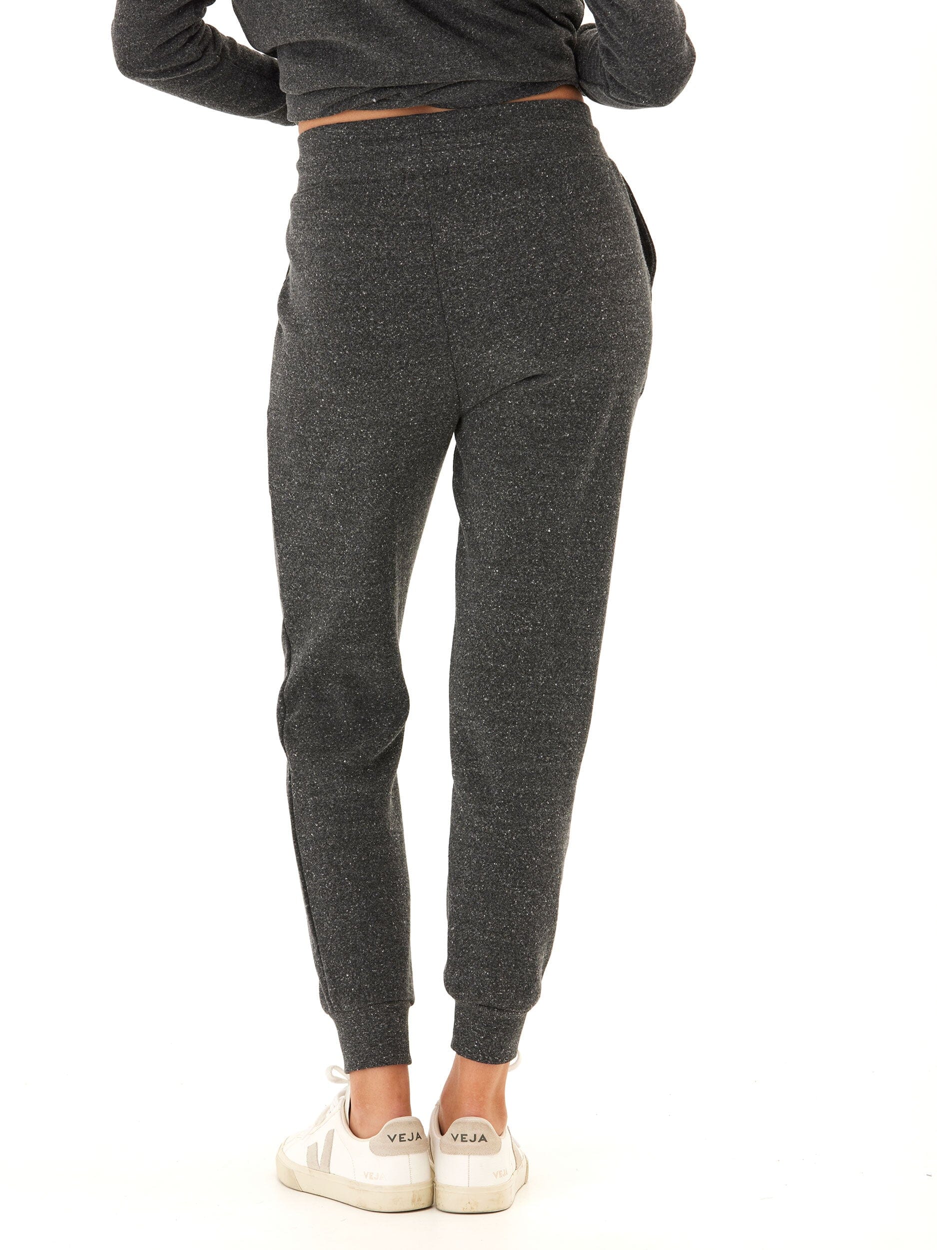Slim Fit Triblend Joggers - Charcoal & White Athleisure Pants