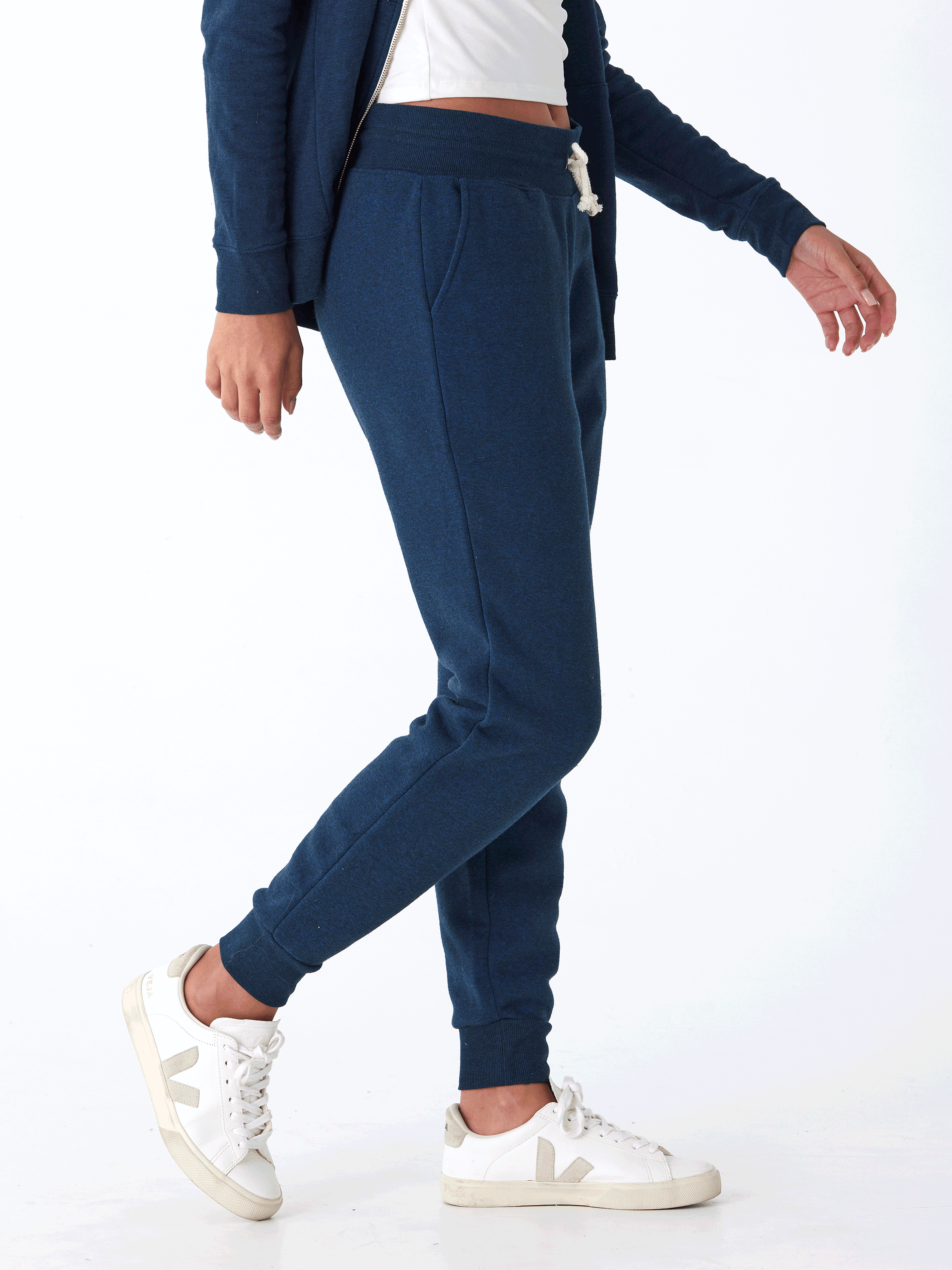 Slim Fit Triblend Jogger - Women's Casual Fleece Lounge Pants