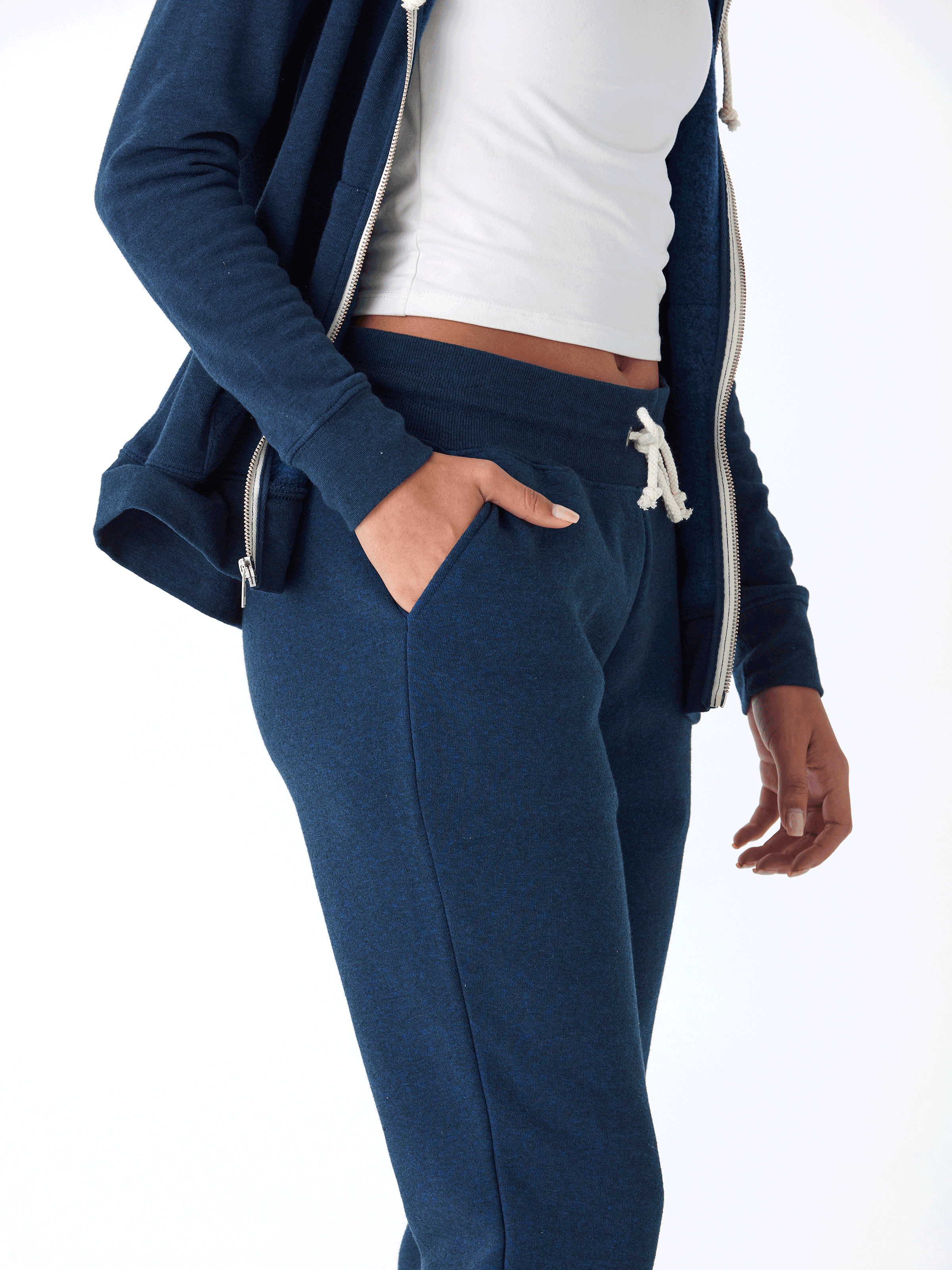 Slim Fit Triblend Jogger - Women's Casual Fleece Lounge Pants