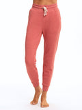 Slim fit triblend jogger in charcoal with drawstring waistband and side pockets