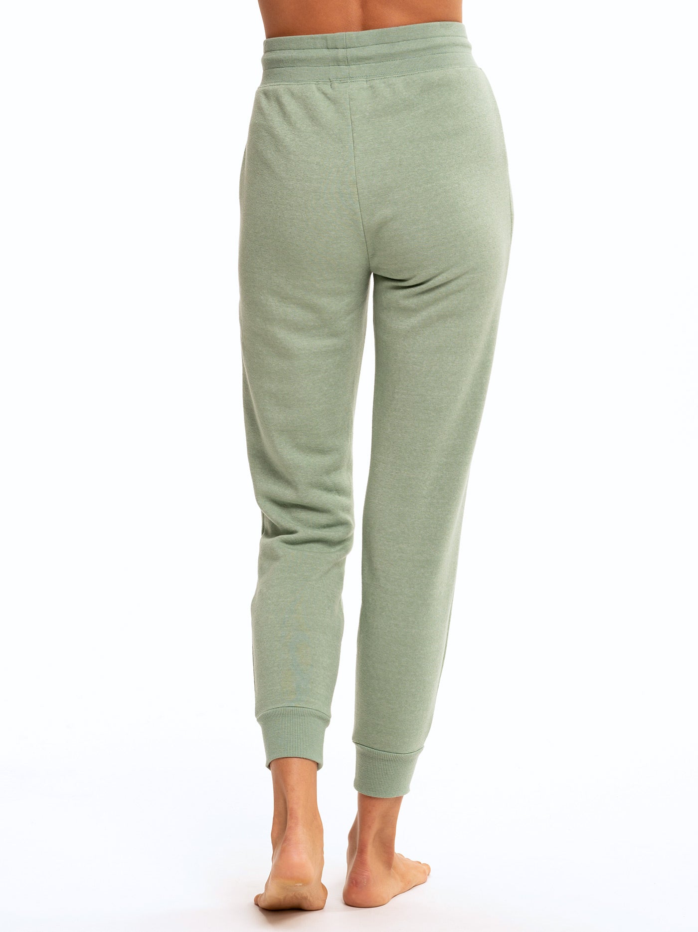 Women's Slim Fit Triblend Jogger in Sage Green - Ankle Length