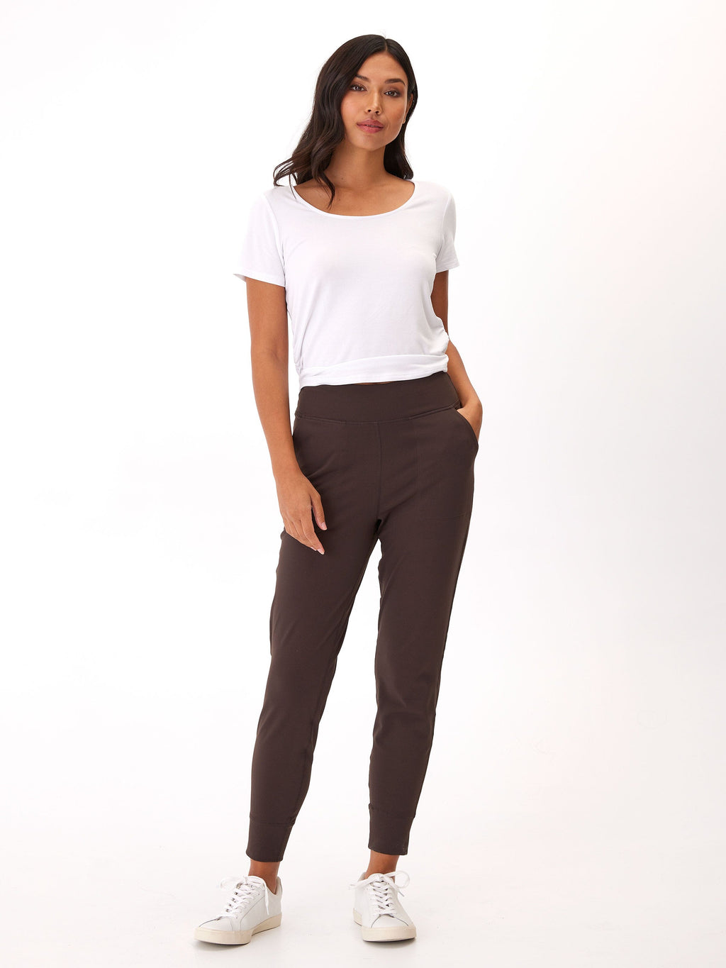 Lydia Jogger: Comfortable Performance Jersey Pant with Pockets