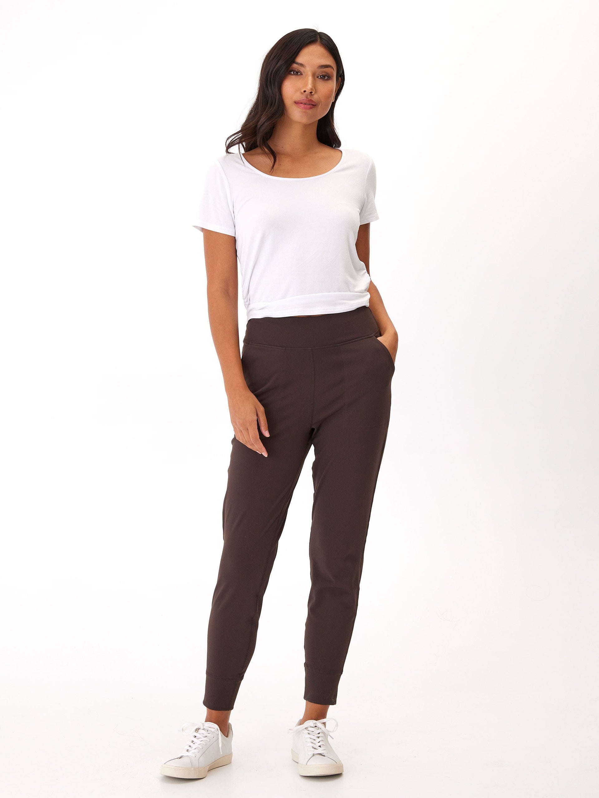 Lydia Jogger: Comfortable Performance Jersey Pant with Pockets