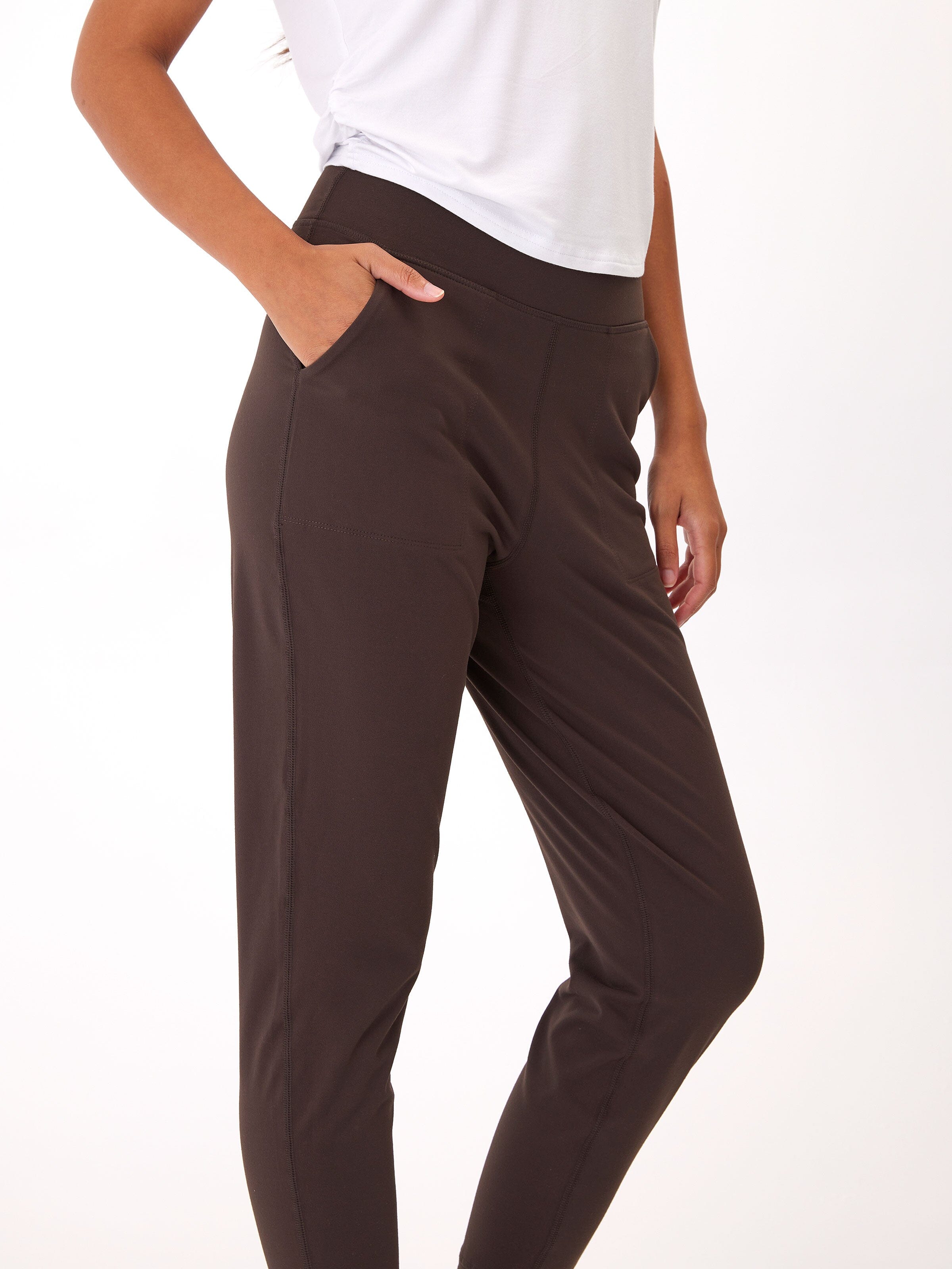 Lydia Jogger: Comfortable Performance Jersey Pant with Pockets