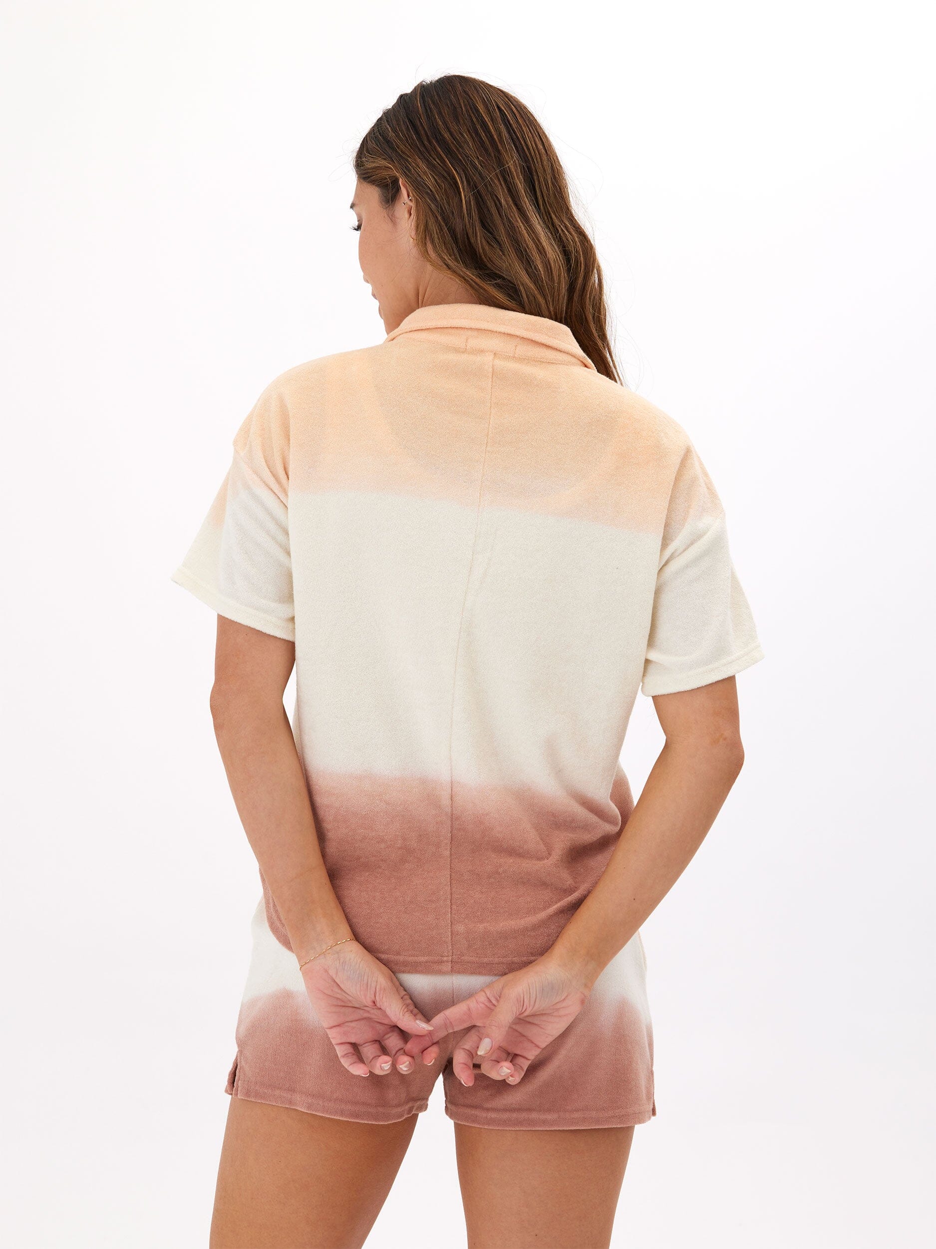 Tephanie Gradient Terry Short Women's Relaxed Lounge Beachwear