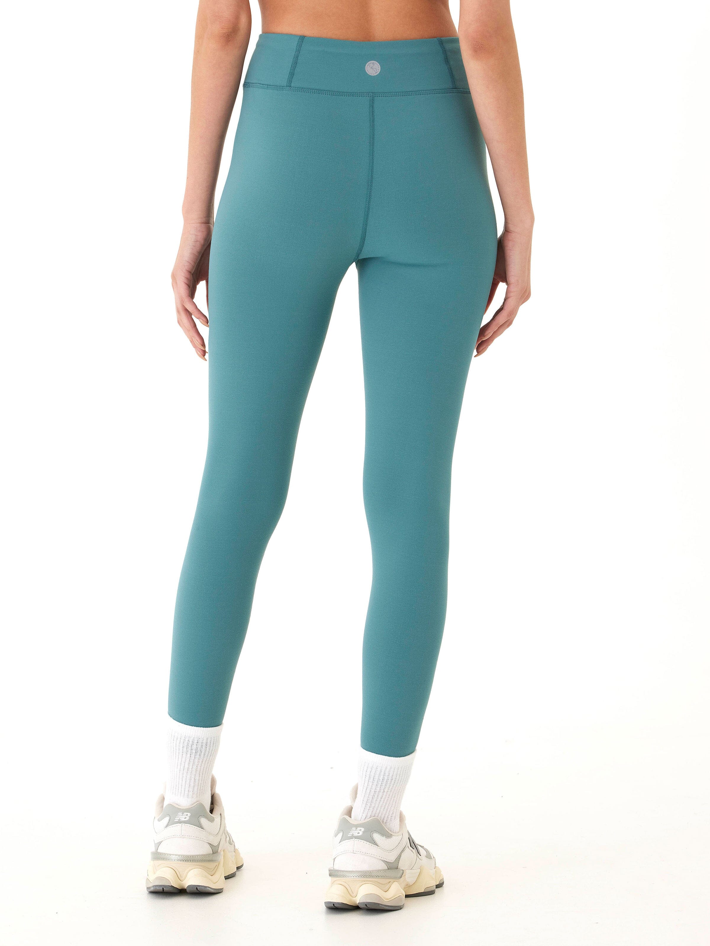 Elena High Rise 7/8 Legging in Muted Teal - Athletic Ankle Length