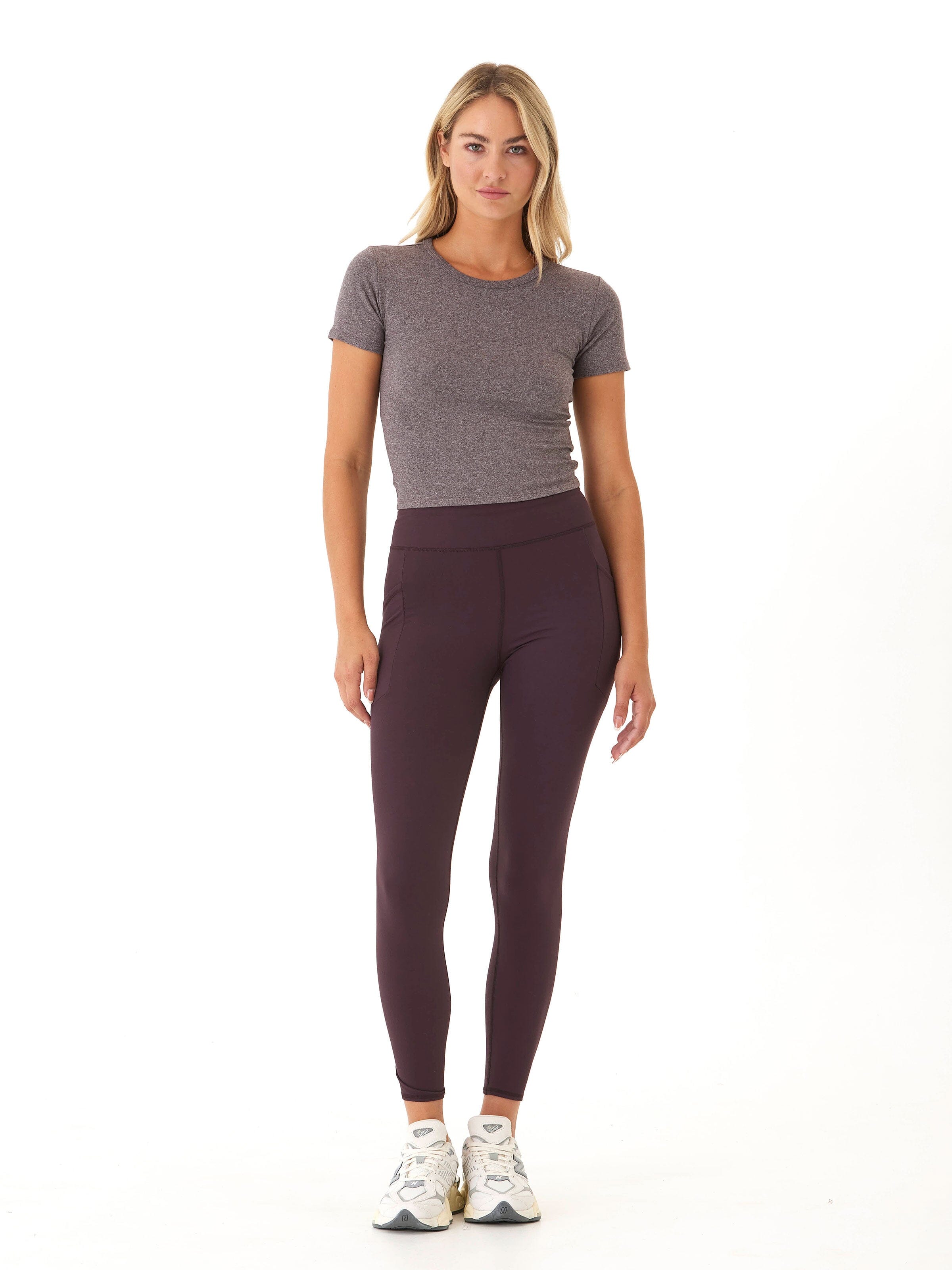 Elena High Rise 7/8 Legging with Pockets for Performance & Comfort
