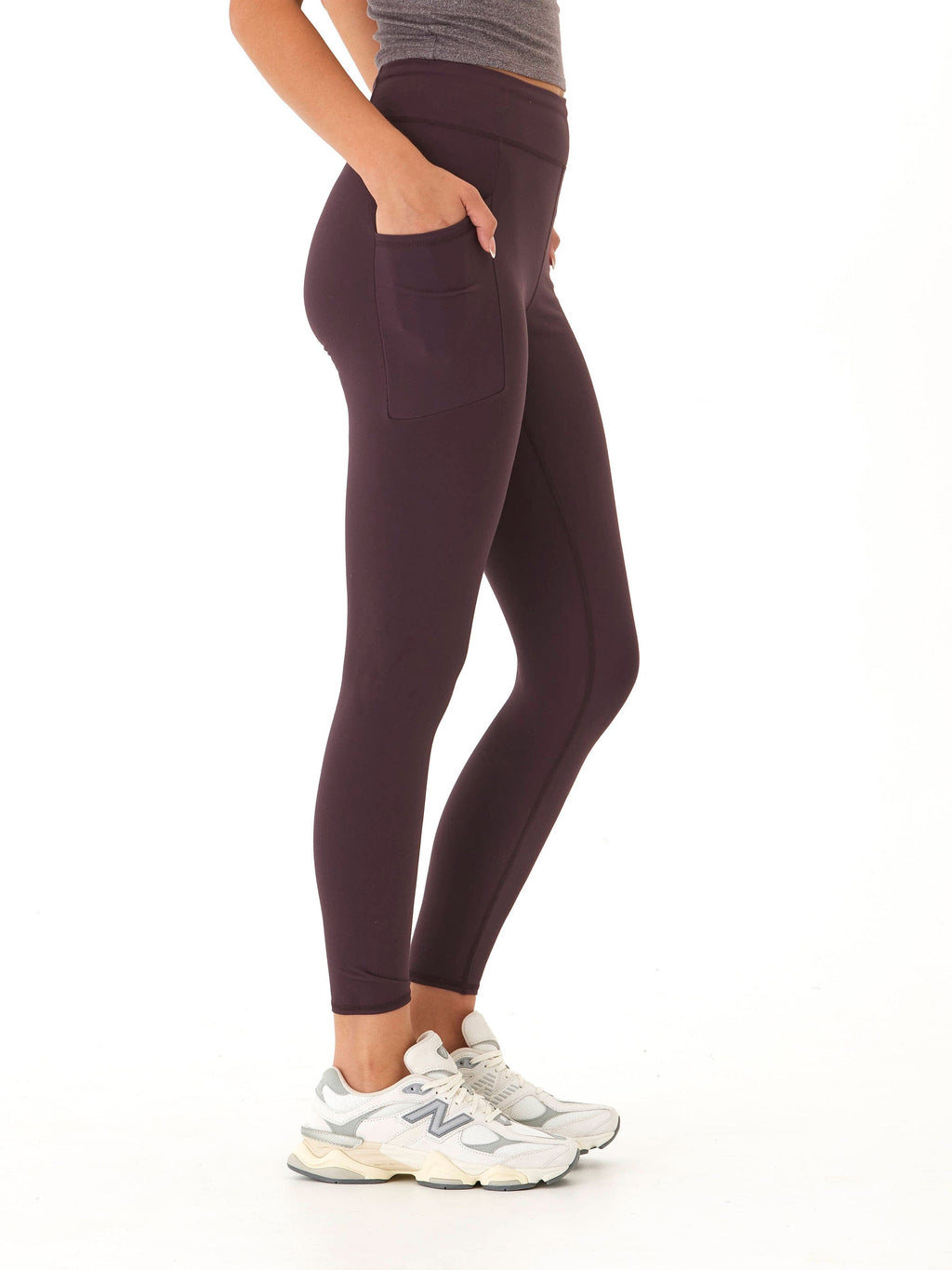 Elena High Rise 7/8 Legging with Pockets for Performance & Comfort