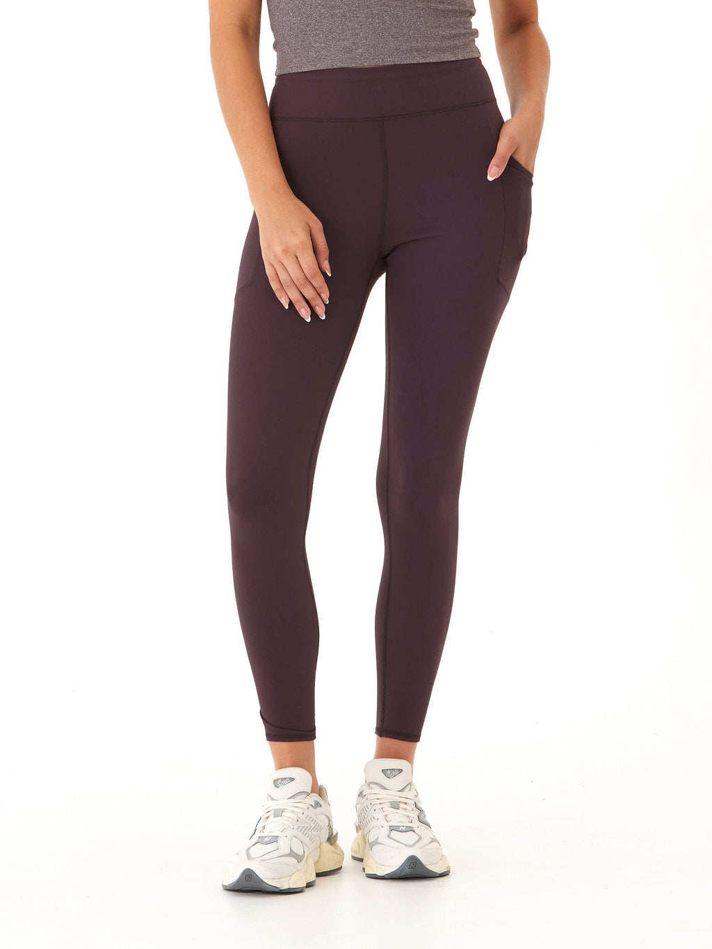 Elena High Rise 7/8 Legging with Pockets for Performance & Comfort