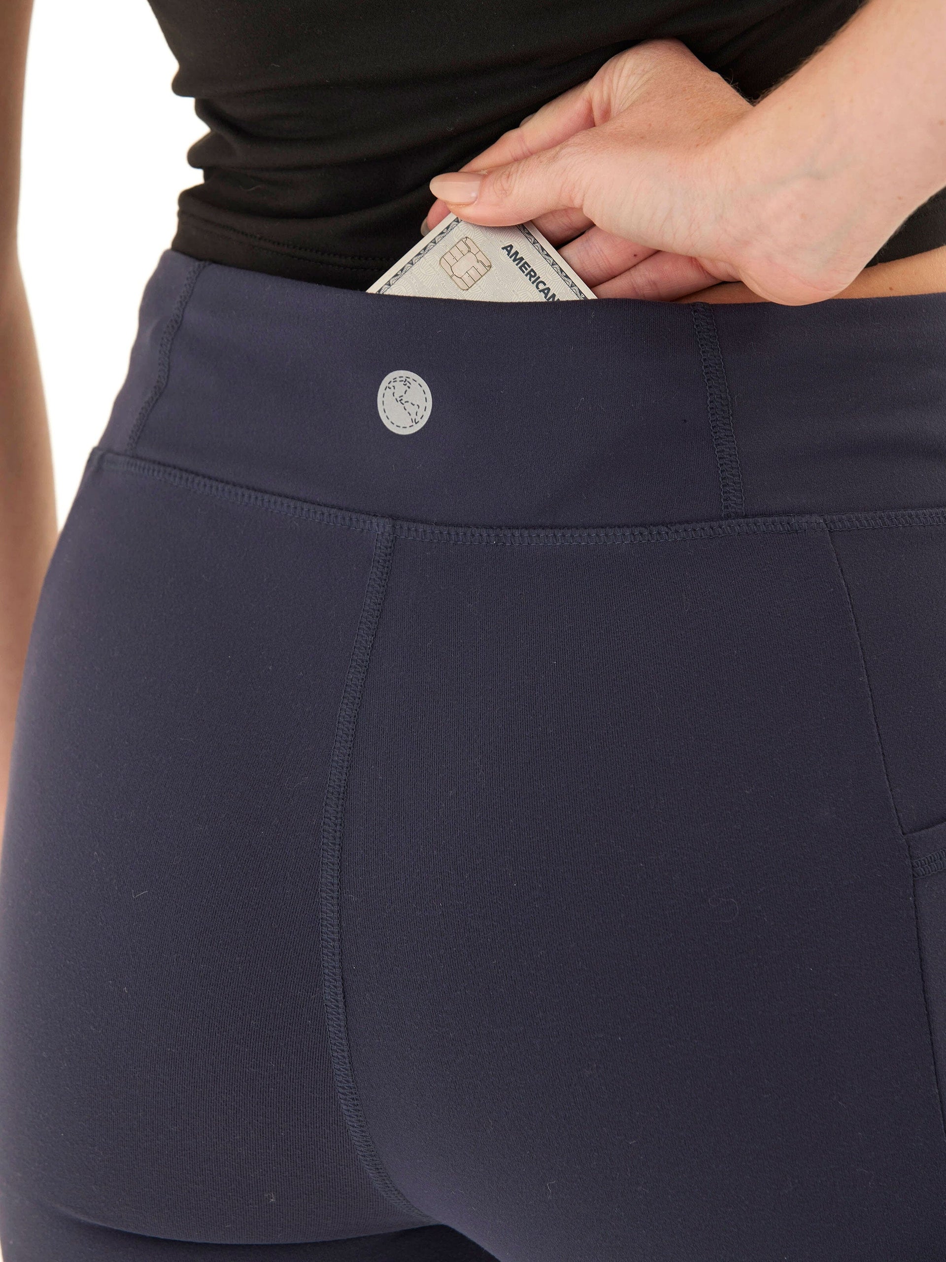 Elena High Rise 7/8 Legging with Pockets for Performance & Comfort