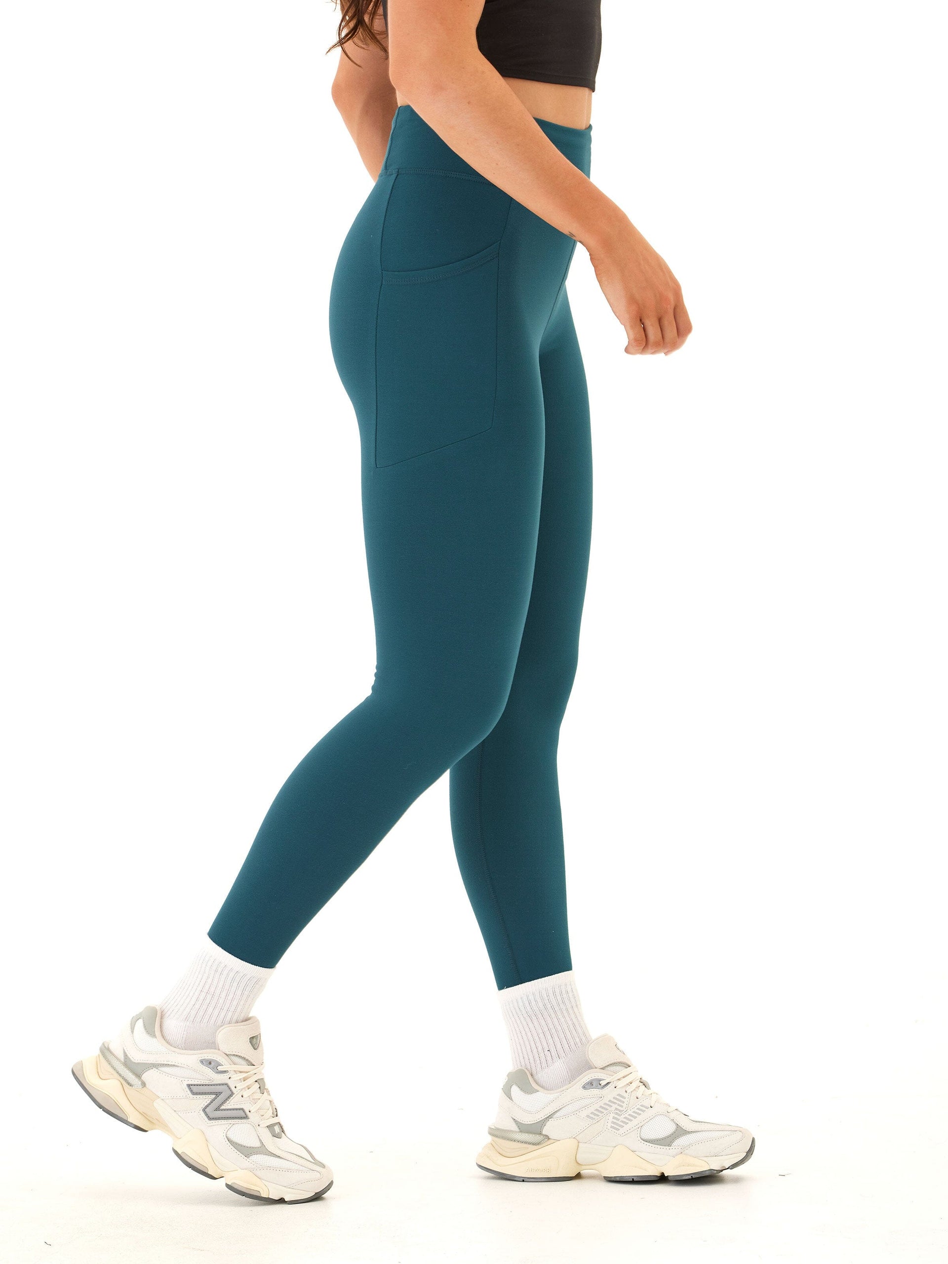 Elena High Rise 7/8 Leggings with Pockets for Workout & Yoga