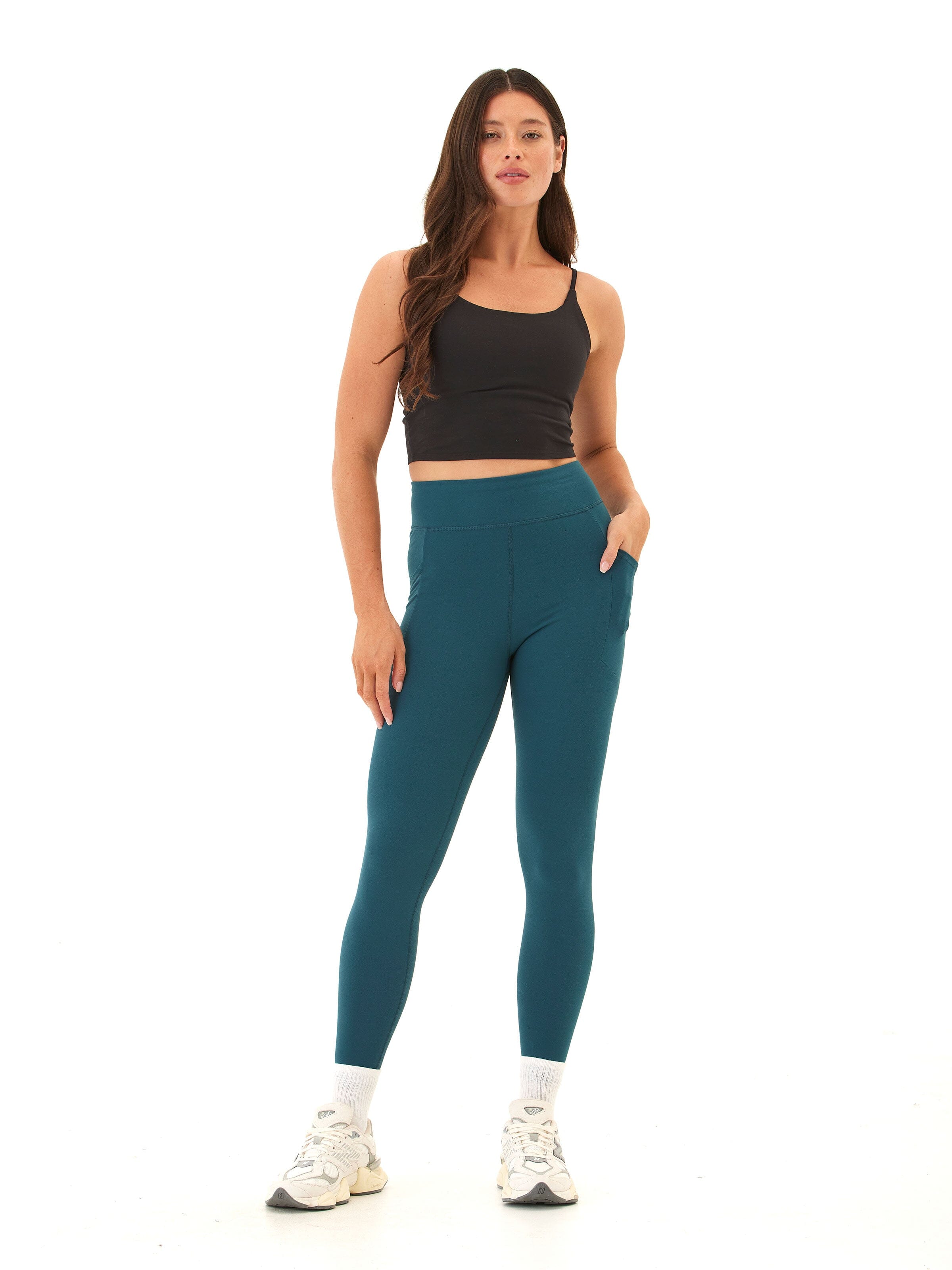 Elena High Rise 7/8 Leggings with Pockets for Workout & Yoga